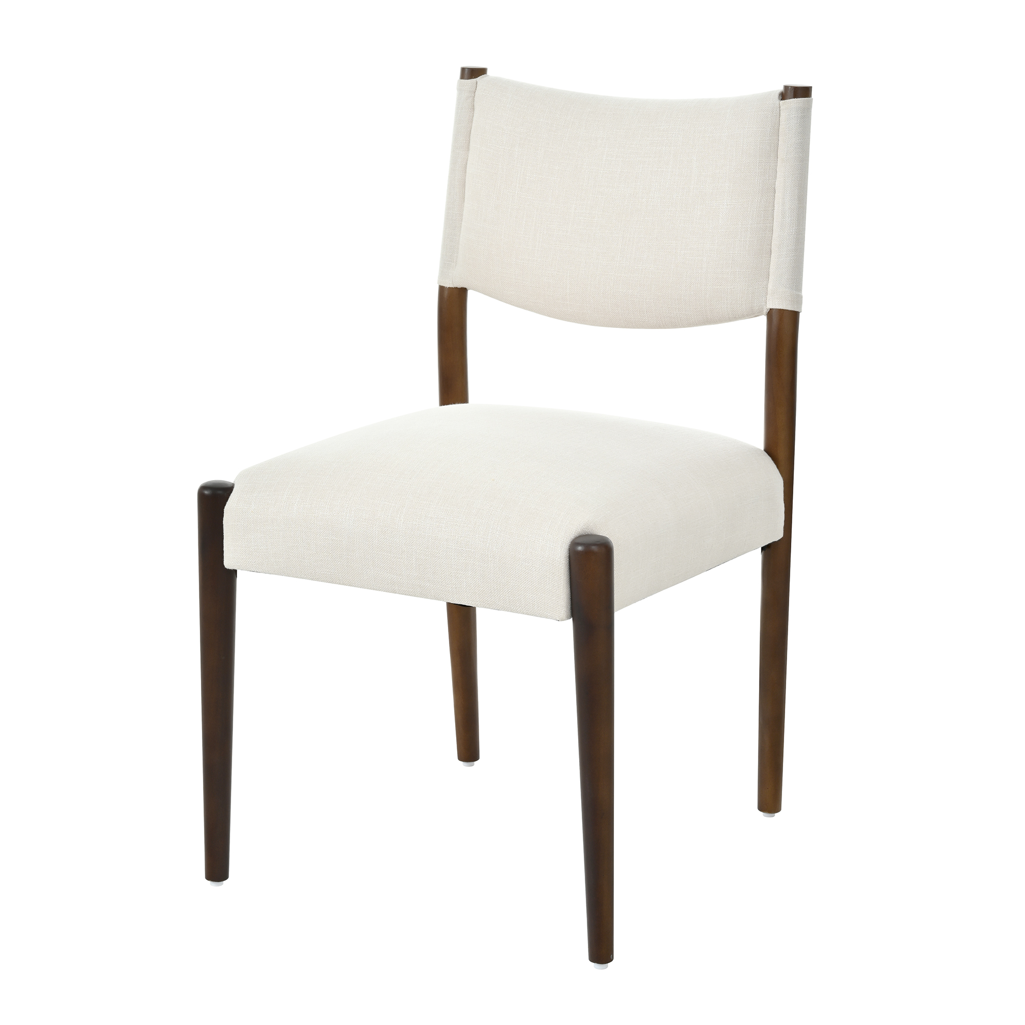 Modern Dining Chair,Kitchen Chair With Thick Seat Cushion and Solid Wood Legs, Dining Chairs for Home Bar/Restaurant and Dining Room,Set of 2,Walnut - Image 3