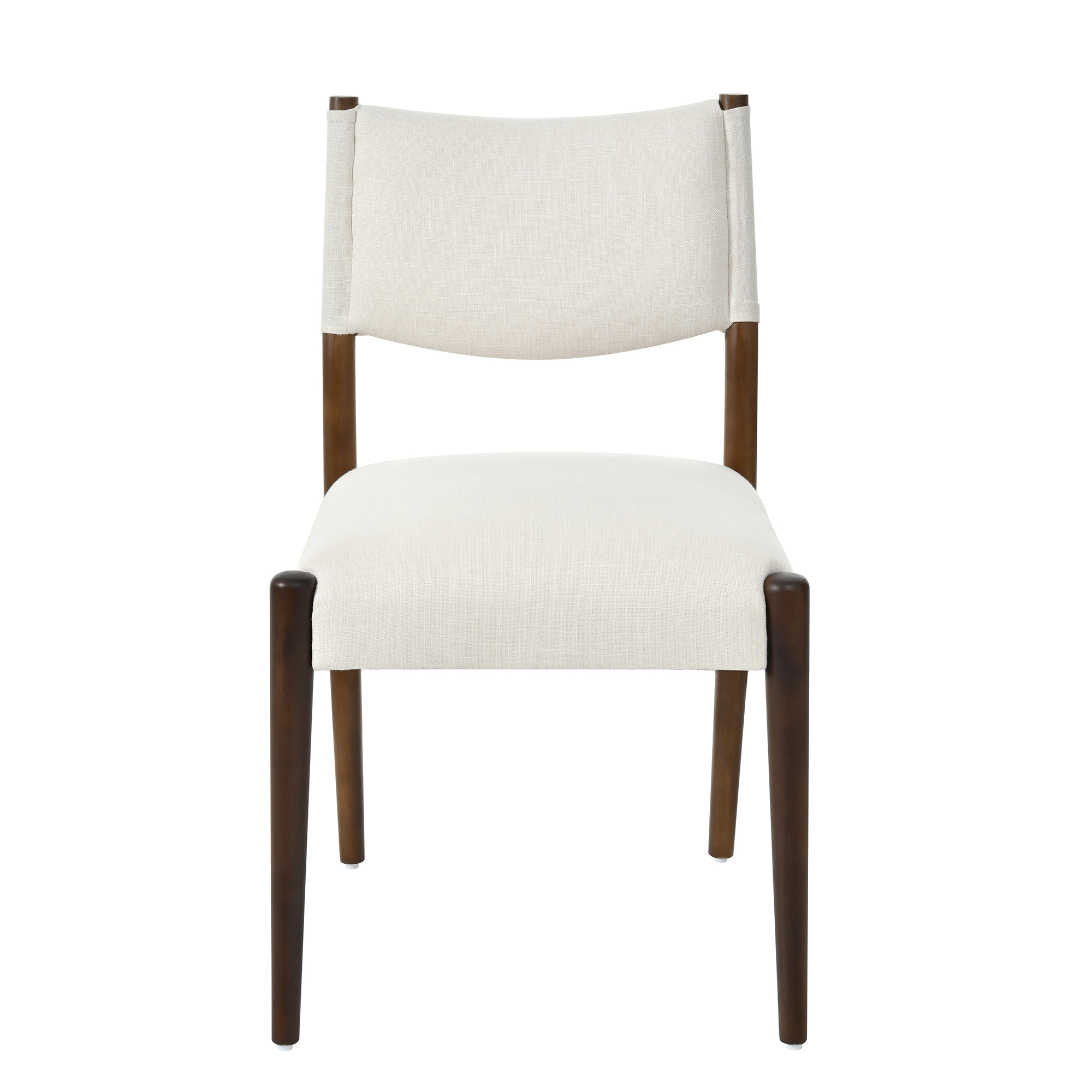 Modern Dining Chair,Kitchen Chair With Thick Seat Cushion and Solid Wood Legs, Dining Chairs for Home Bar/Restaurant and Dining Room,Set of 2,Walnut - Image 4