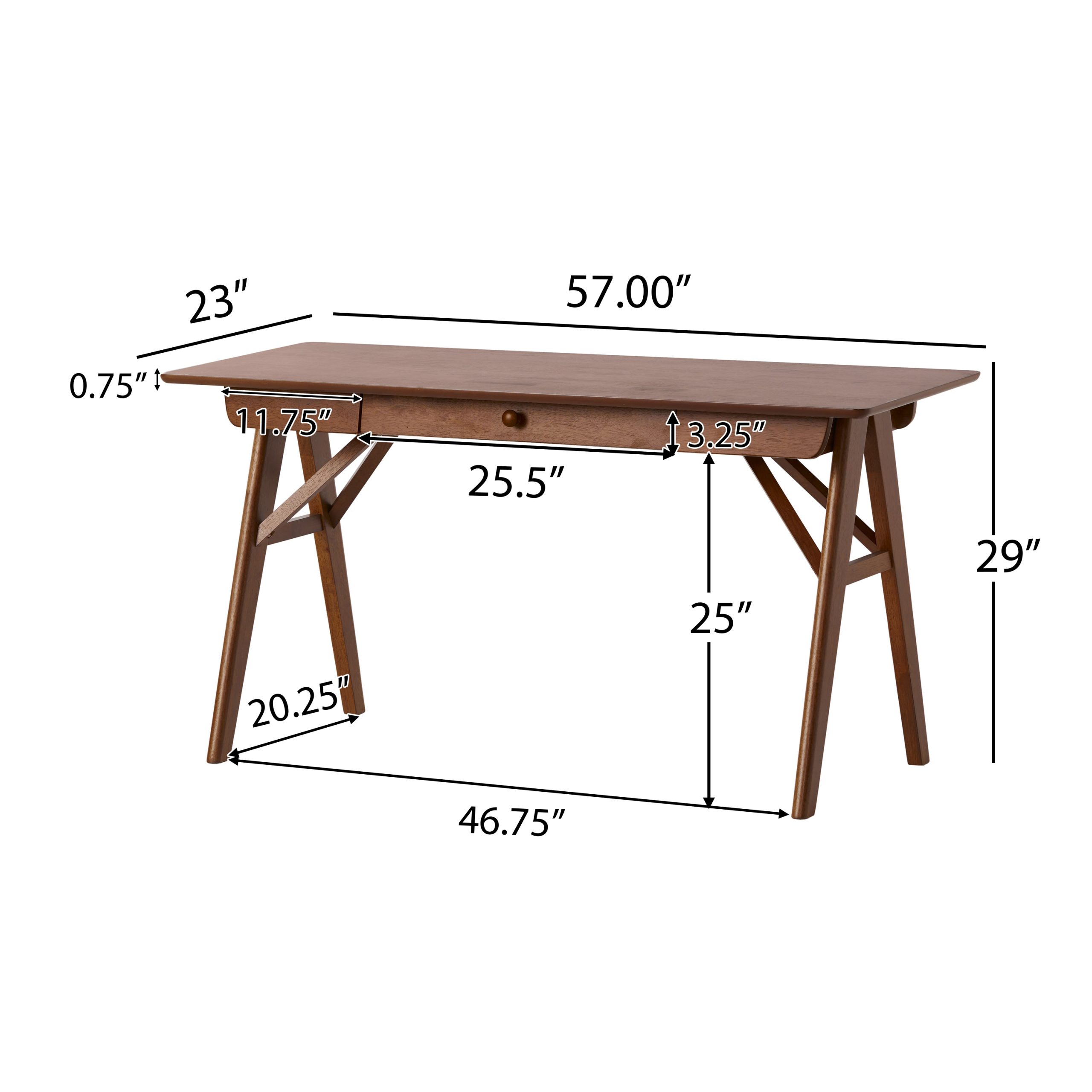 Wood Desk with Drawers, Small Computer Desk for Small Spaces, Gaming Study Home Office Desks for Work, Student PC Desk for Bedroom, Escritorios para Cuartos (Original SKU:62410.00) - Image 2