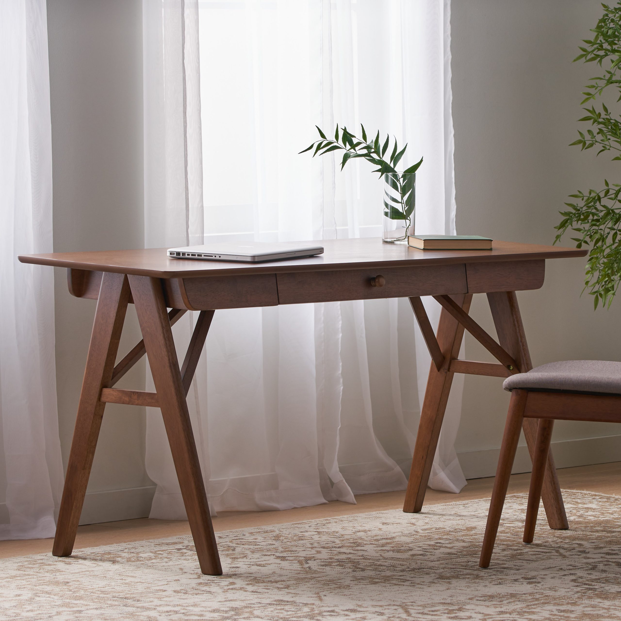 Wood Desk with Drawers, Small Computer Desk for Small Spaces, Gaming Study Home Office Desks for Work, Student PC Desk for Bedroom, Escritorios para Cuartos (Original SKU:62410.00) - Image 3