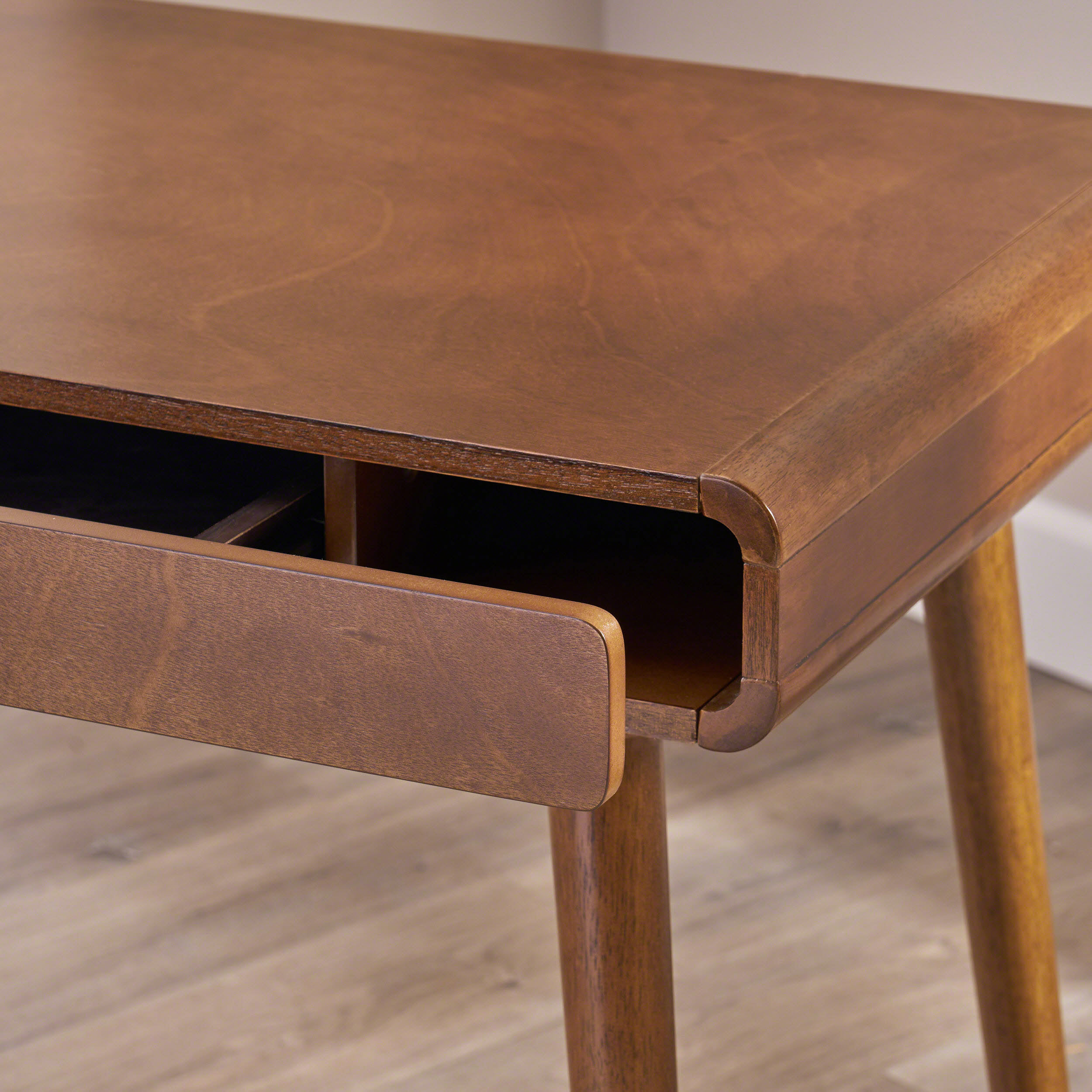 Writing Desk with large drawers,Computer Table for Home Office Workspace or Entryway,Brown Color (Original SKU:62413.00MEDBRN) - Image 4