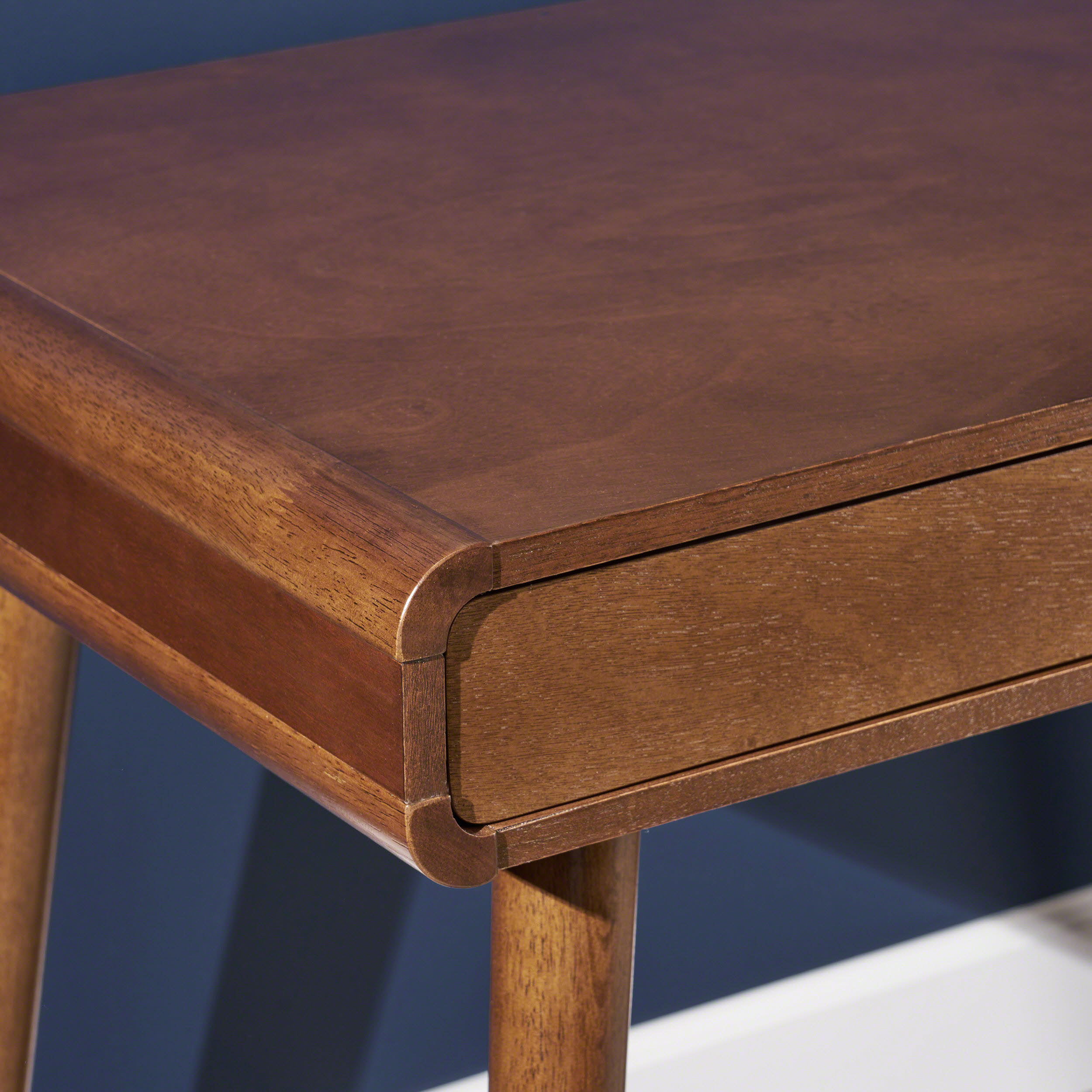 Writing Desk with large drawers,Computer Table for Home Office Workspace or Entryway,Brown Color (Original SKU:62413.00MEDBRN) - Image 5