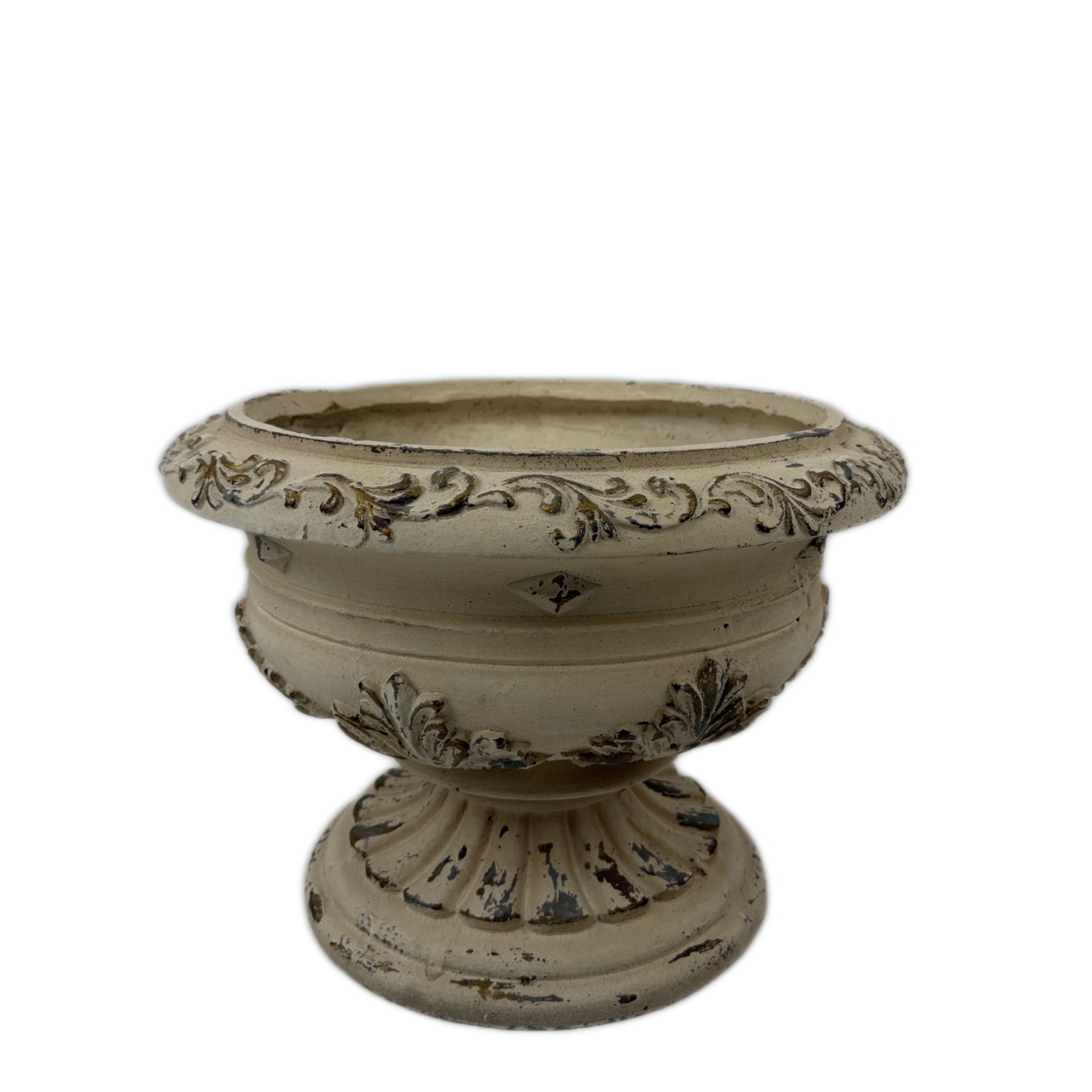 MGO Garden Planter, Garden decoration and planting,Color Antique White, Size 13.18"x18.11"x18.11" - Image 5