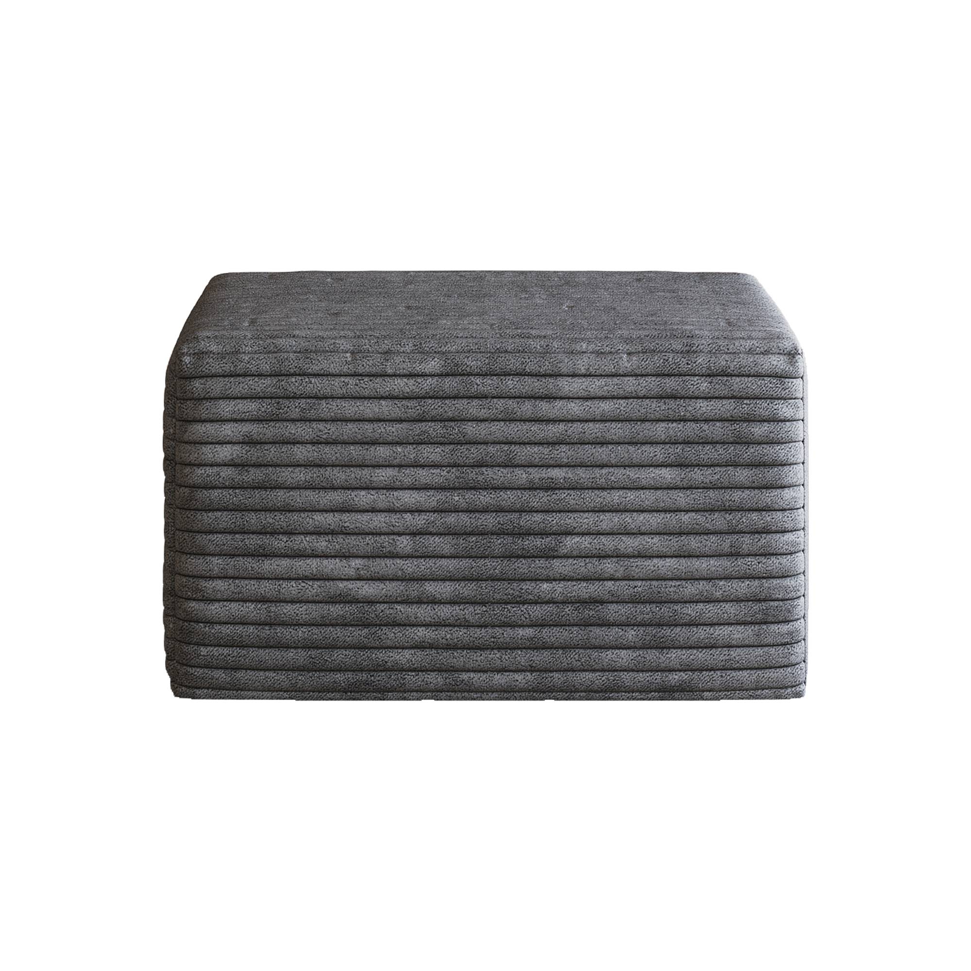 Sofa ottoman ,No Assembly Required,Dark Grey(Plush Corduroy Fabric) - Image 6