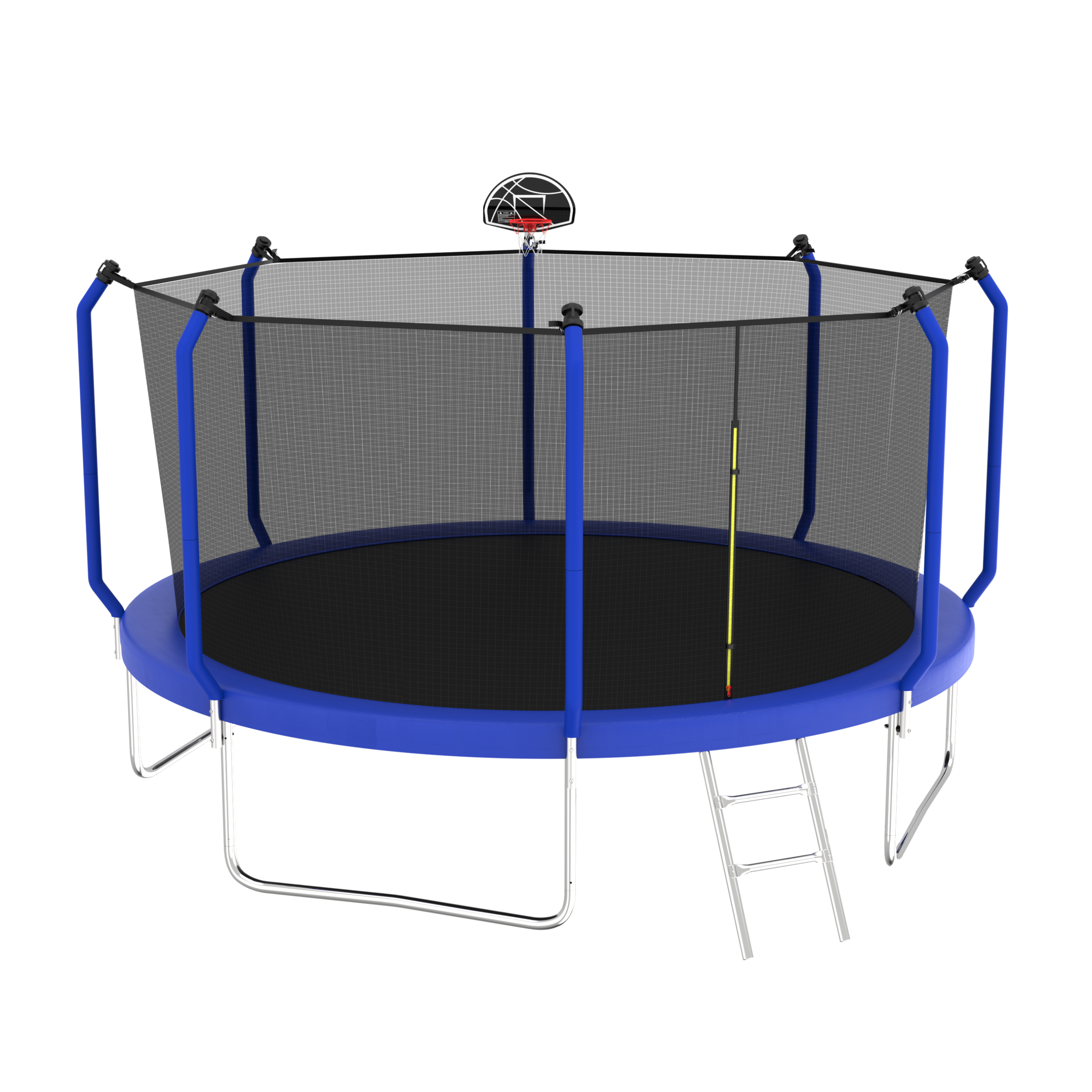 12FT Trampoline with Basketball Hoop, ASTM Approved Reinforced Type Outdoor Trampoline with Enclosure Net - Image 5