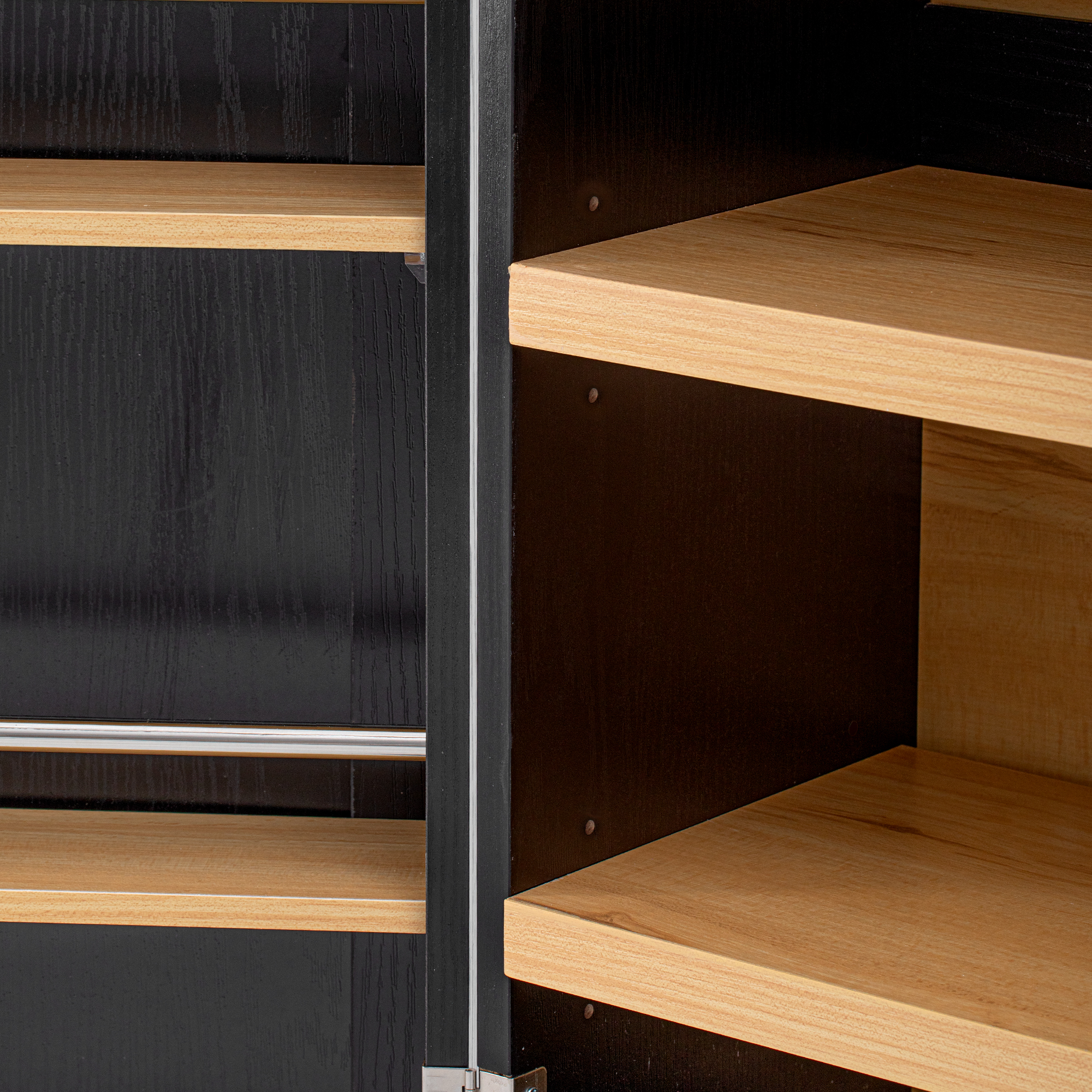 K&K 78.2" Tall Farmhouse Kitchen Pantry Cabinet with 8 Door Shelves, Storage Cabinet with 3 Adjustable Shelves, 3 Large Drawers, Versatile Cupboard for Kitchen, Dining & Bathroom, Ash Black - Image 5