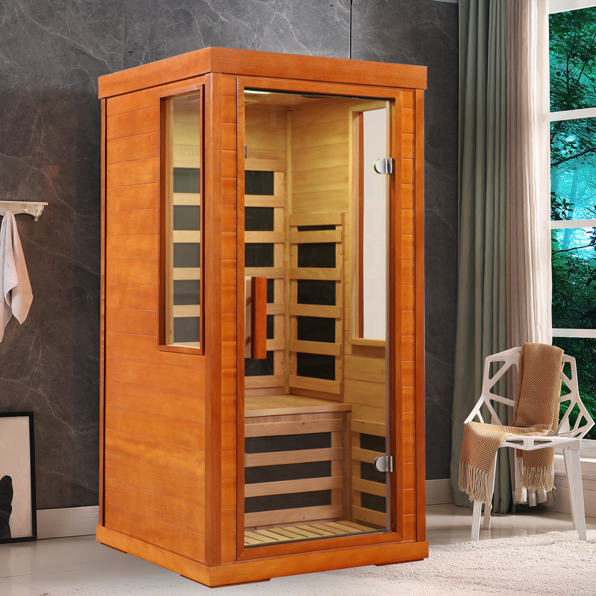 1 person far infrared sauna room - Image 5