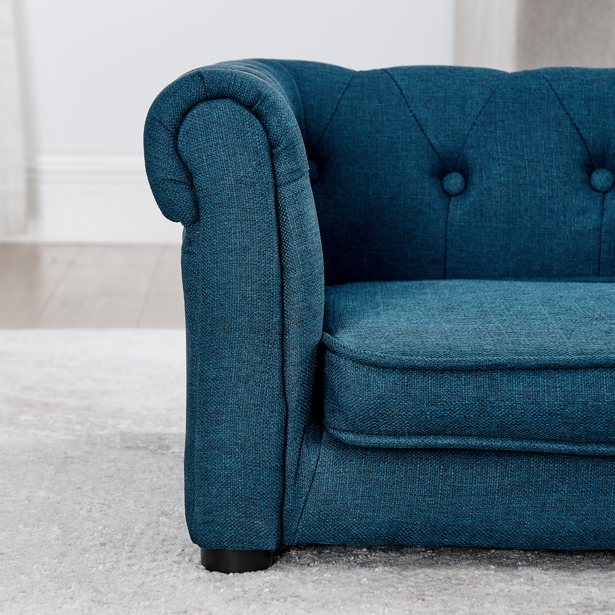 Elegant Rectangle Pet Bed for Small and Medium Dogs, Durable Elevated Dog Sofa Bed, Comfortable Dog Couch, Modern and Stylish Dog Sofa for Small and Medium Dogs,Blue - Image 5