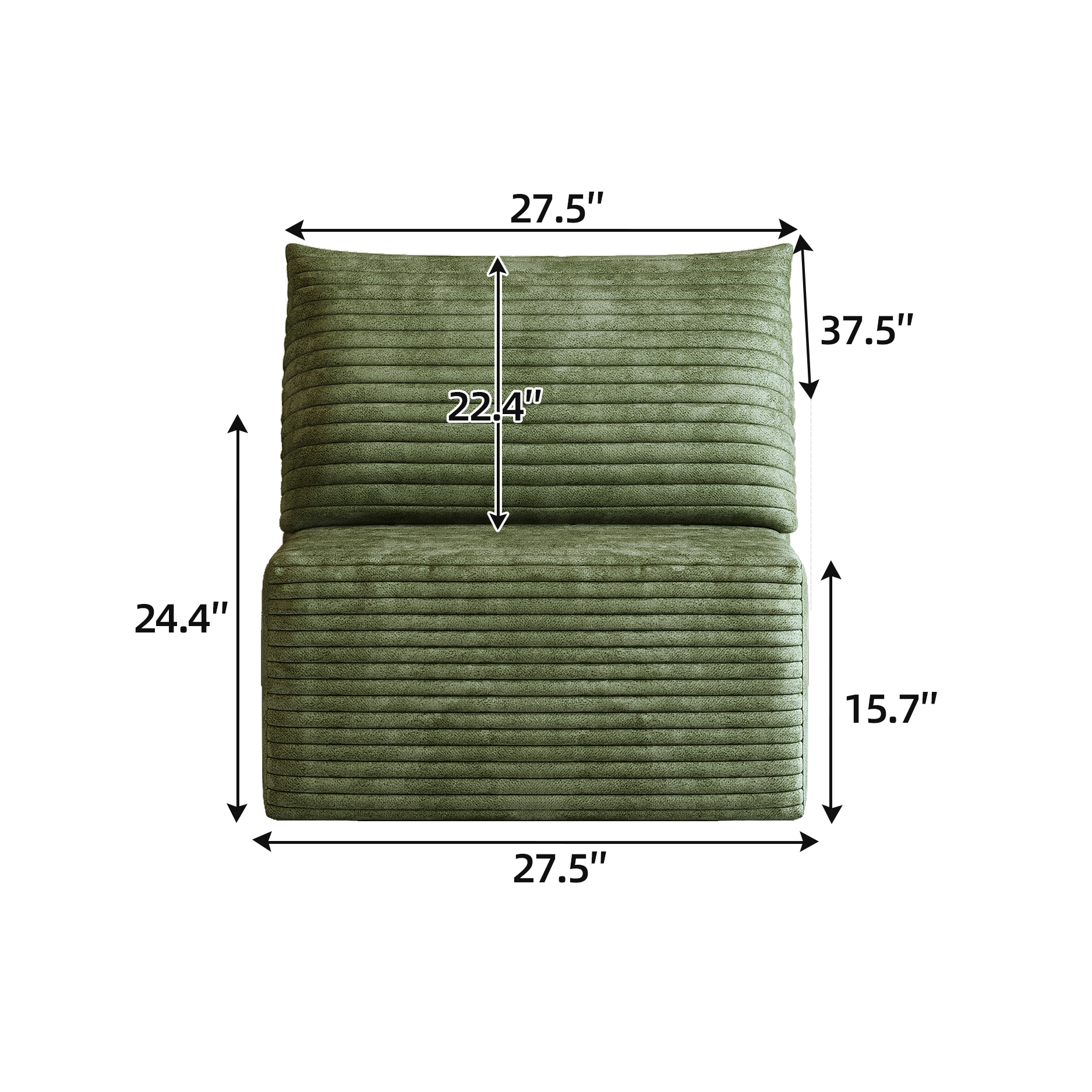 Y159-1S-GREEN 1seater green - Image 4