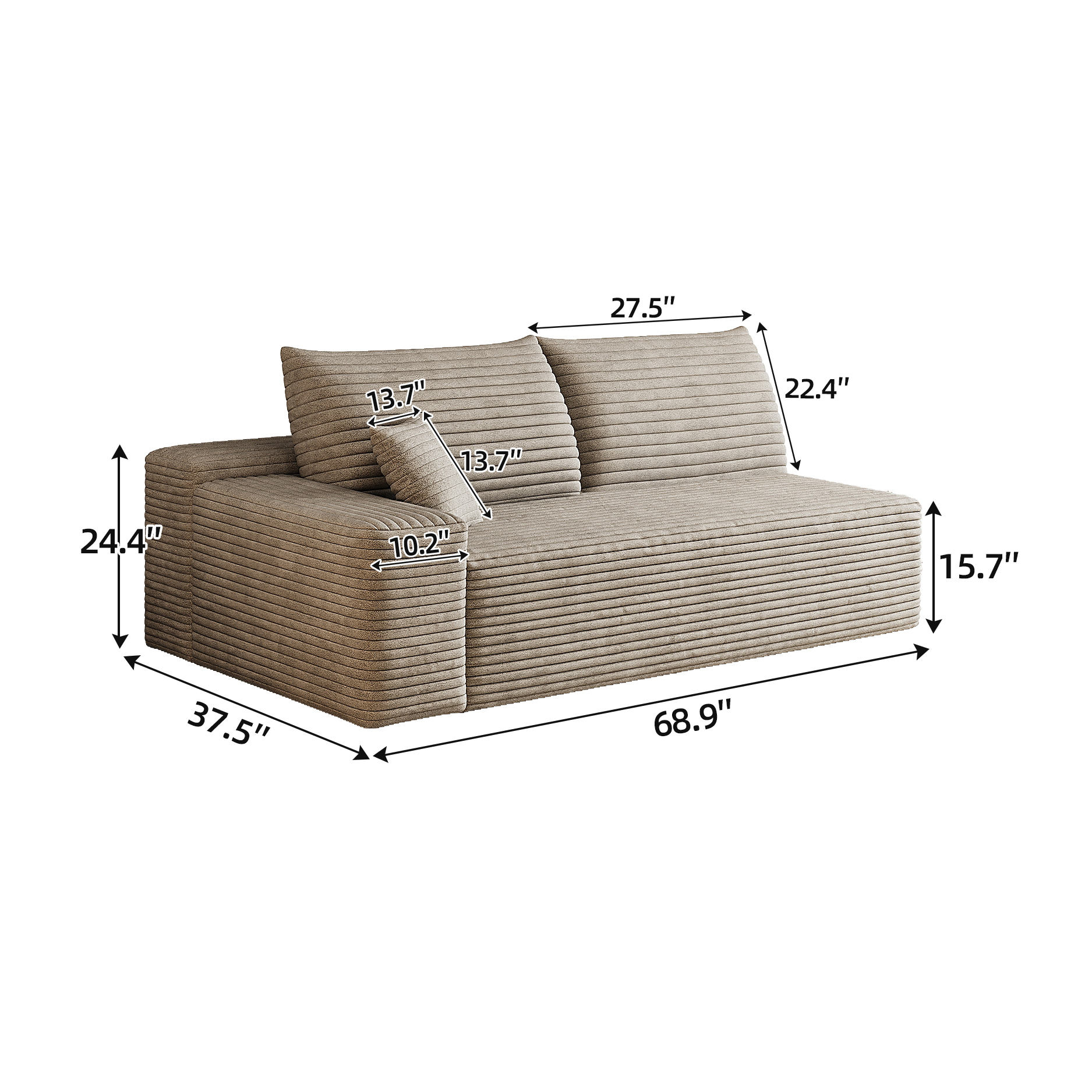 Y159-3L-CAMEL 3seater left camel - Image 4