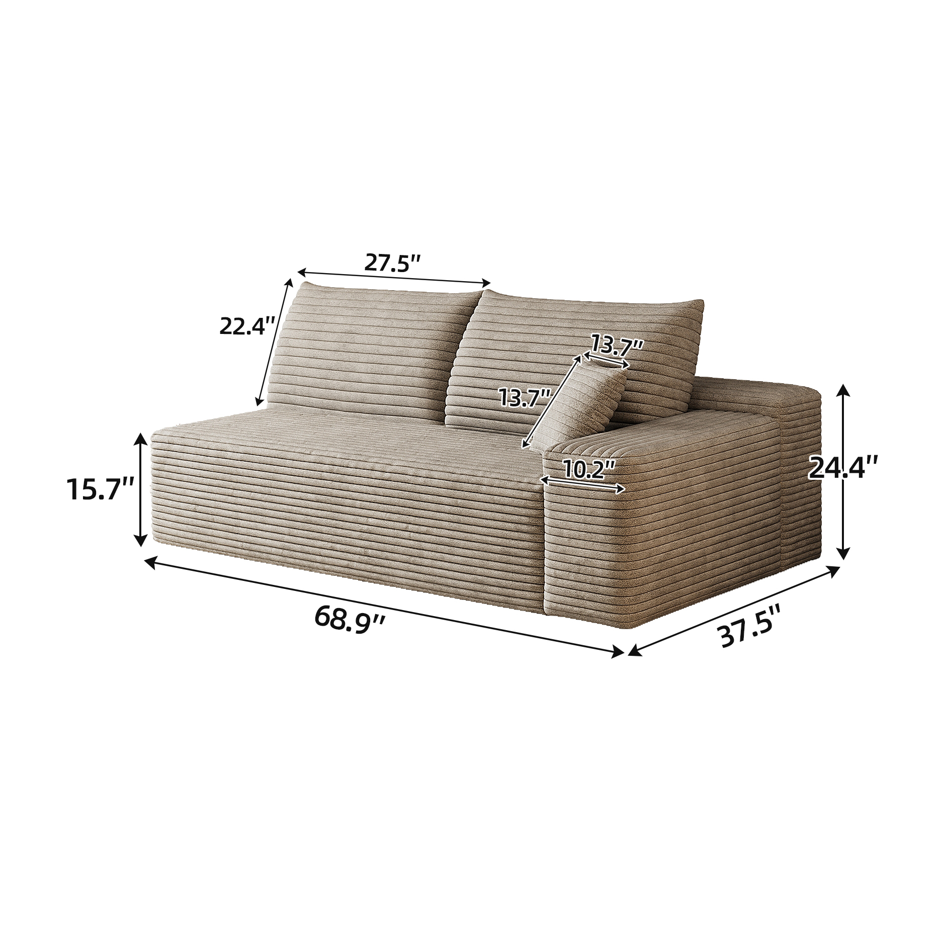 Y159-3R-CAMEL 3seater right camel - Image 4
