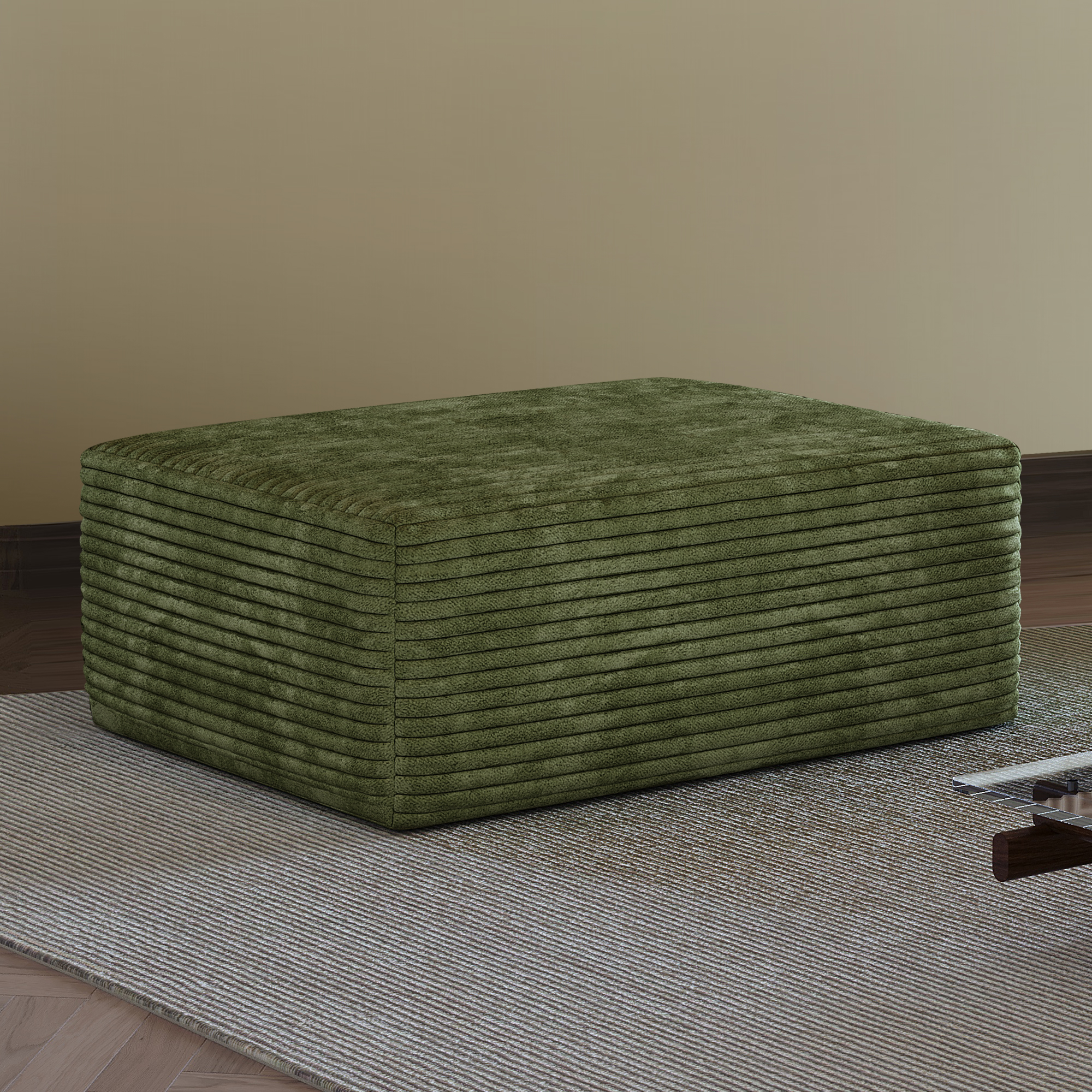 Y159-OTTOMAN-GREEN ottoman green