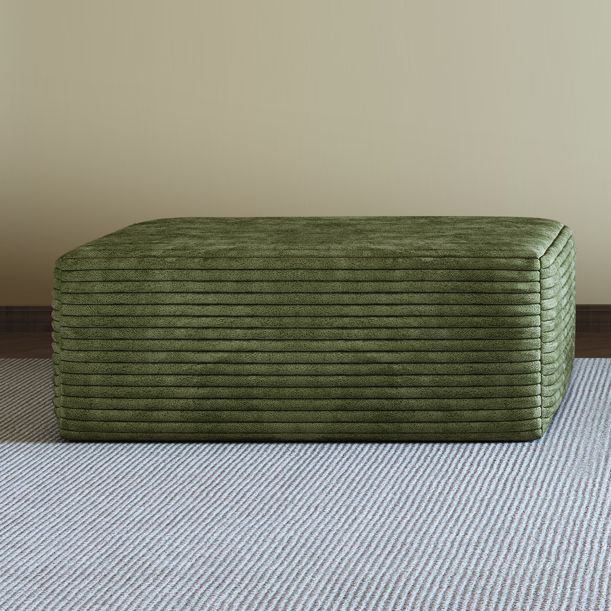 Y159-OTTOMAN-GREEN ottoman green - Image 2