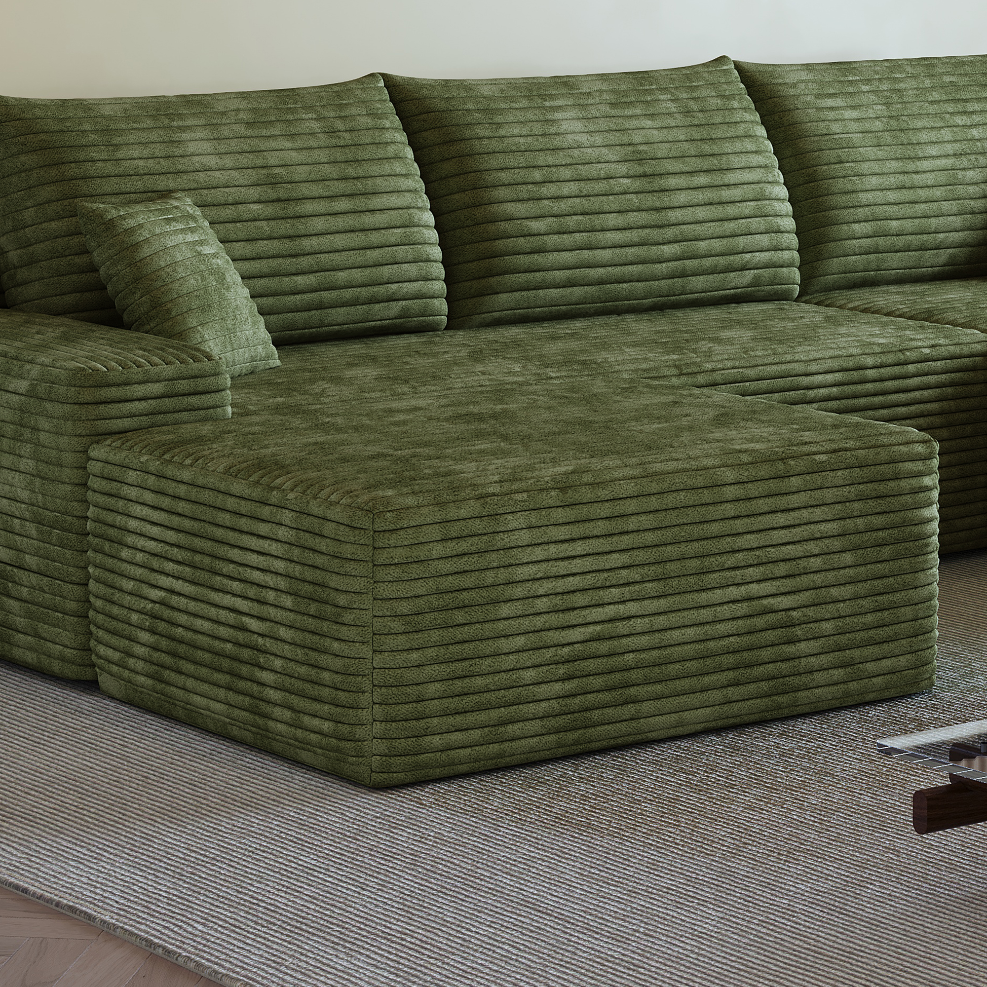 Y159-OTTOMAN-GREEN ottoman green - Image 4