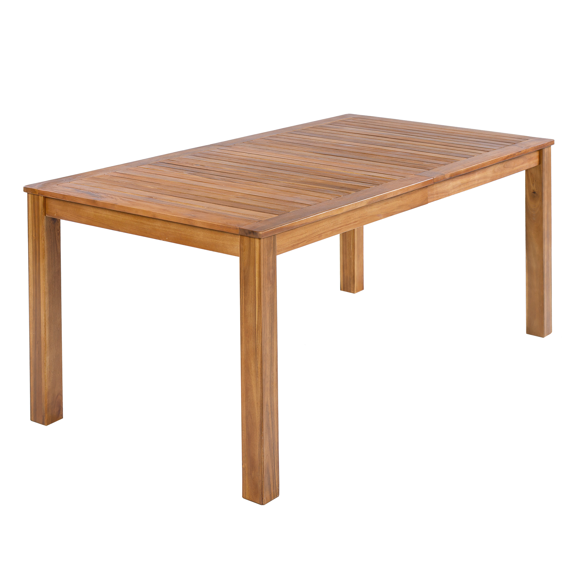 TOPMAX Patio Wooden Dining Table, Outdoor 67"L Rectangular Table for Poolside, Backyard, Garden, Indoor/Outdoor, Natural - Image 6
