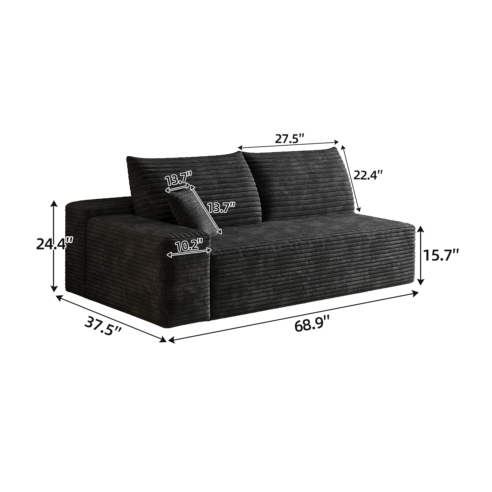 Y159-3SEAT-LEFT-BLACK-SOFA - Image 4