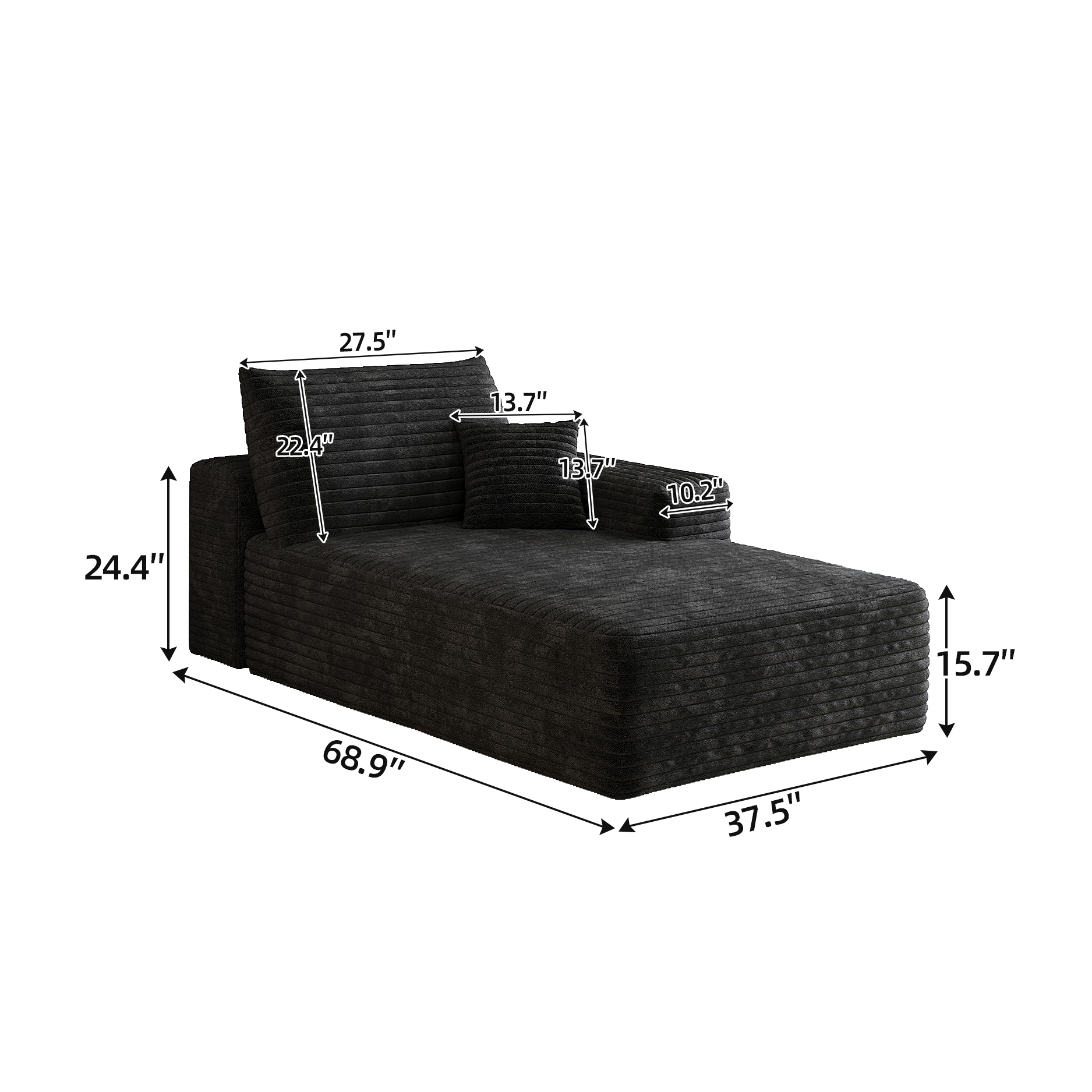 Y159-RIGHT-SLEEPER-BLACK-SOFA - Image 4