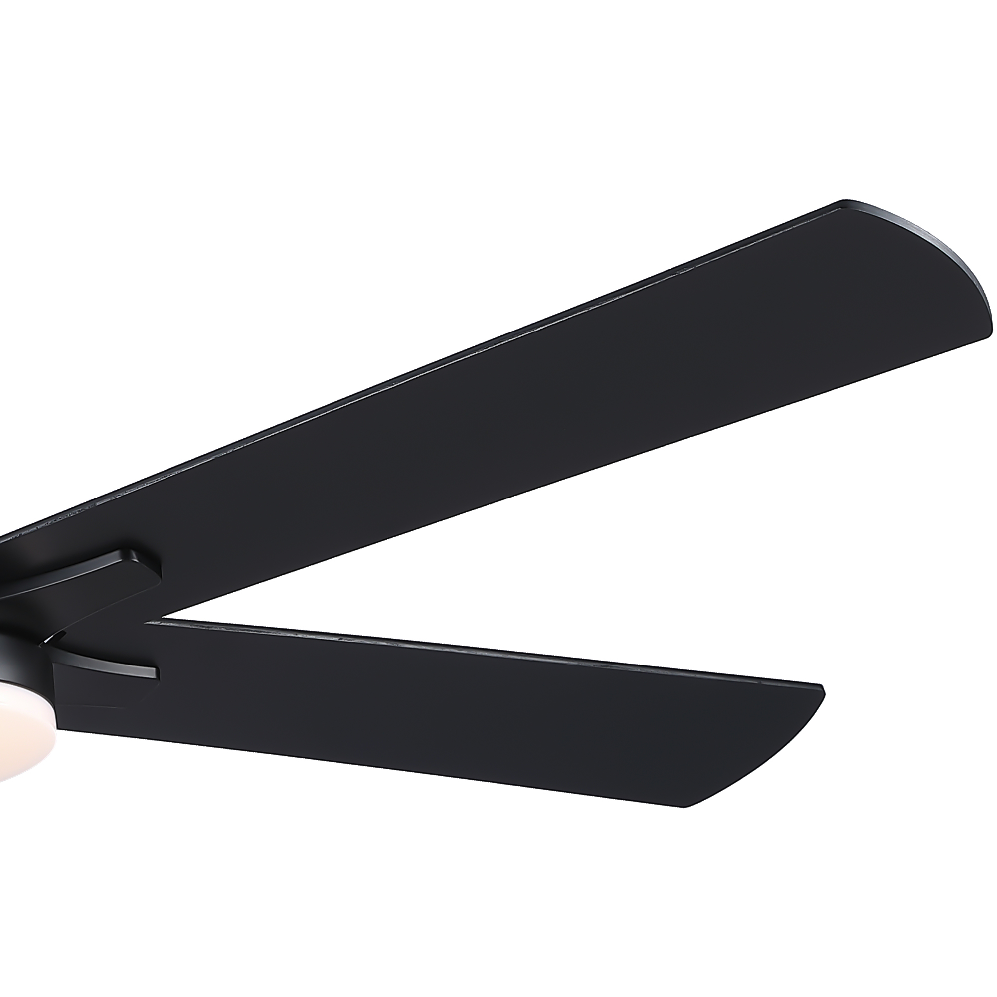 52" Black Lowe Profile Ceiling Fan with Light - Image 6