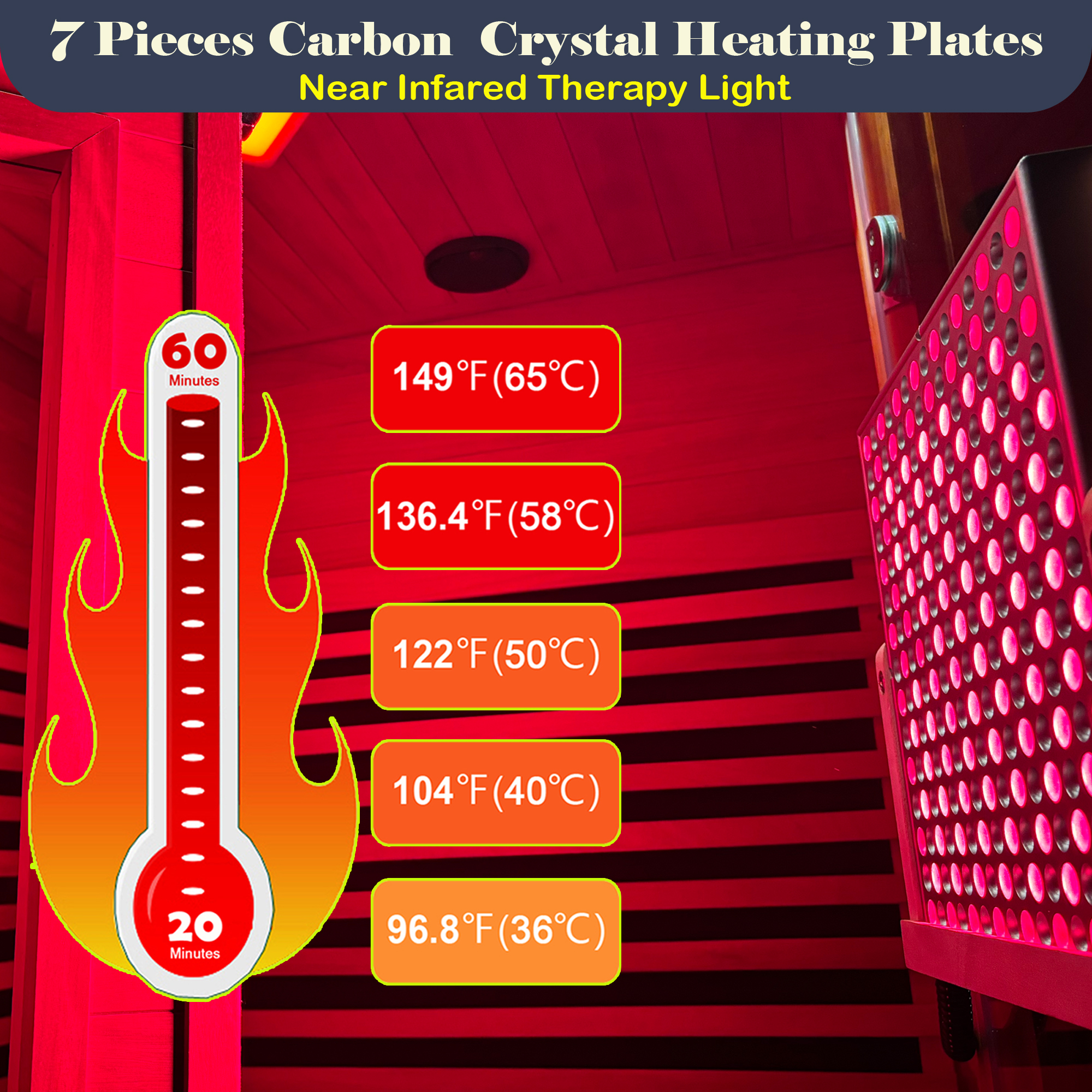 Far infrared corner sauna room Low EMF red sauna therapy two persons - Image 4