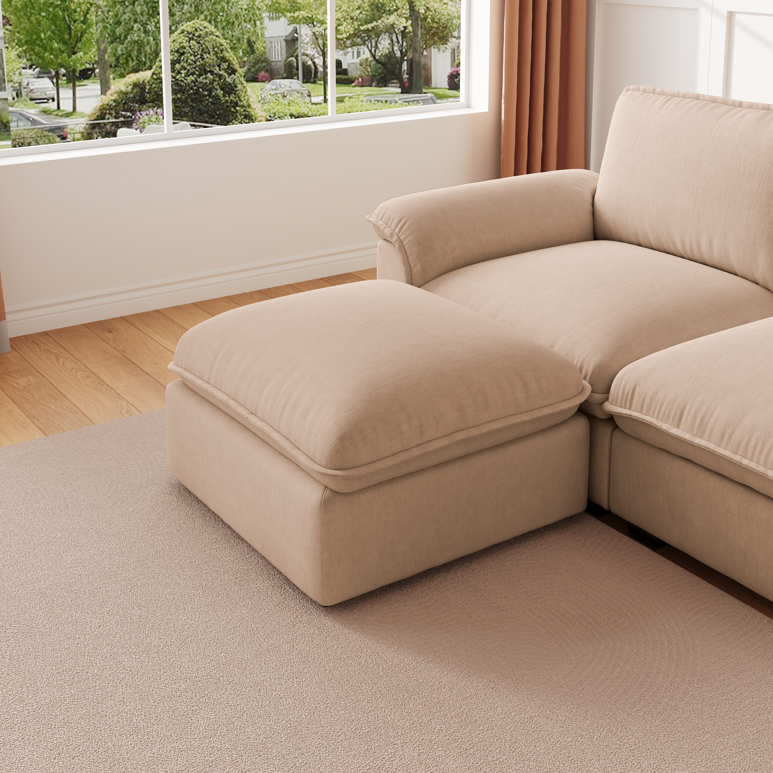 Cloud Couch Sectional for Living Room L Shaped Couch Modular Sectional Sofa Chenille Fabric for Apartment - Image 4