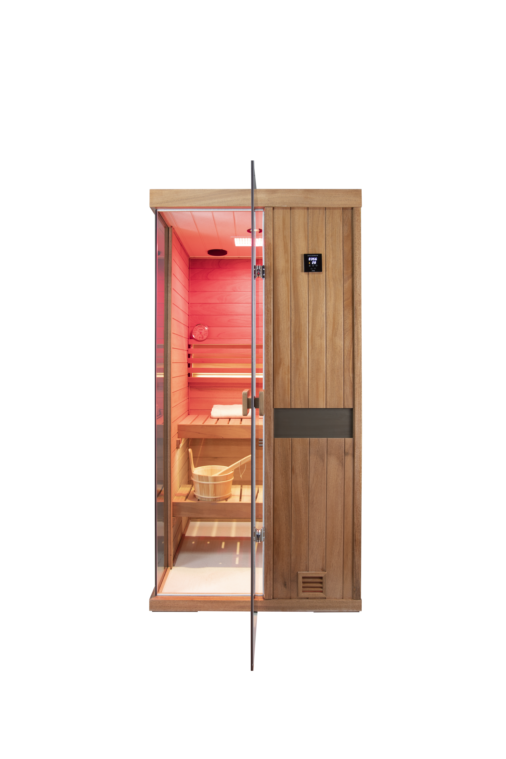One person mahogany steam sauna room - Image 4