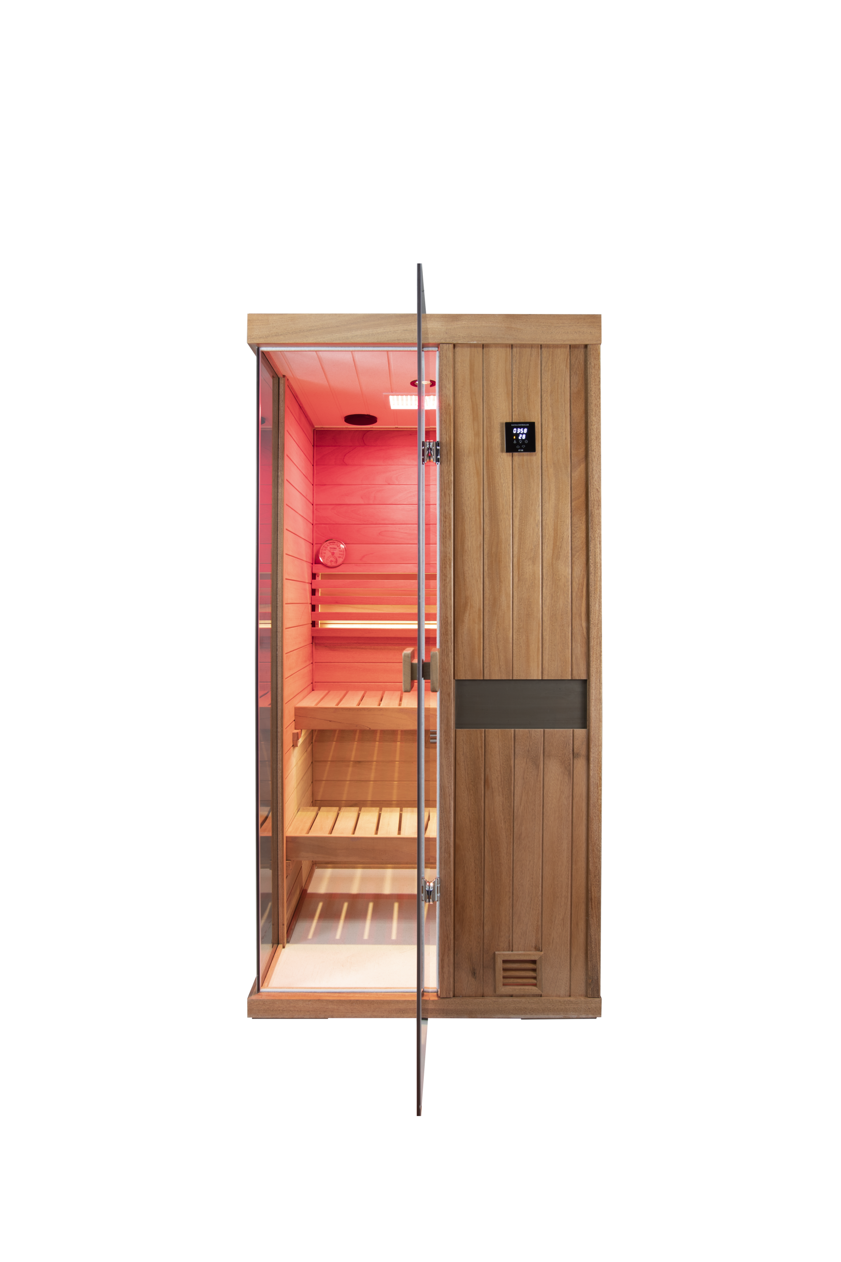 One person mahogany steam sauna room - Image 3