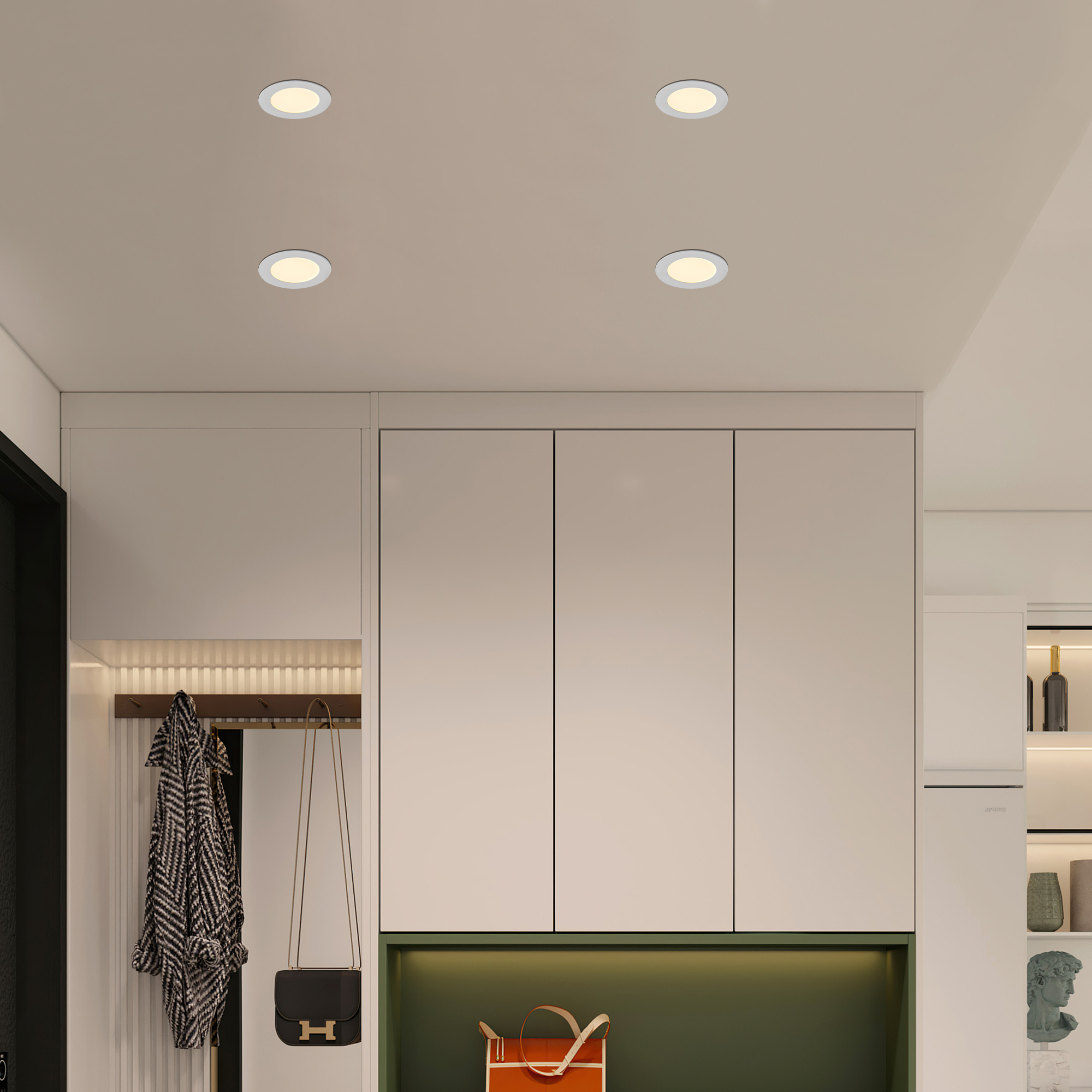 12-Pack 4 Inch Ultra-Thin LED Recessed Ceiling Light with Junction Box, 2700K-5000K Dimmable Color Changing Downlight, 9W 810LM, Easy Install, Ideal for Kitchen, Bedroom, Basement - Image 2