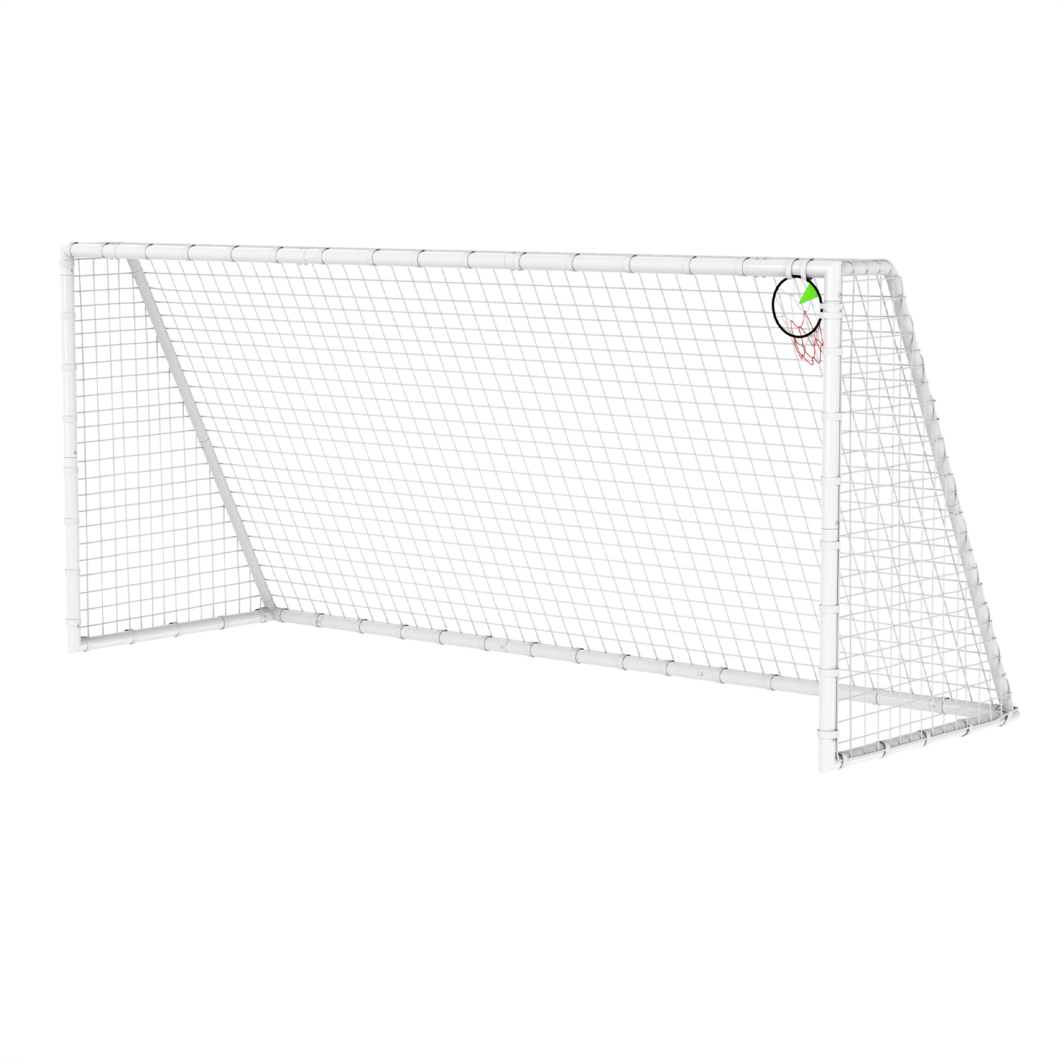7X16FT Soccer Goal for Backyard Kids Portable Soccer Net with High-Strength Nets - Image 3