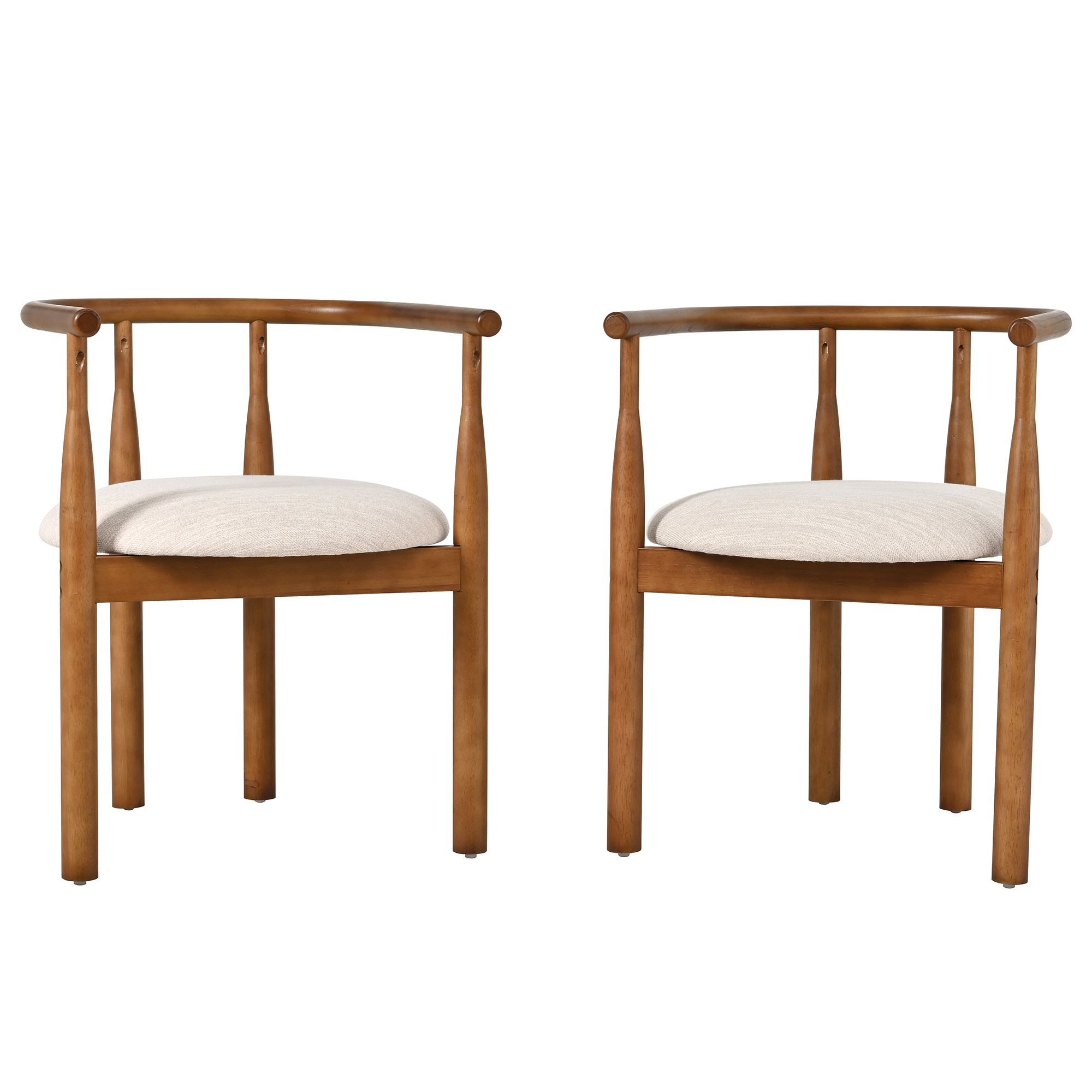 Modern dining chair,kitchen chair with solid wood legs, Dining Chairs for Home Bar/Restaurant and Dining Room,Set of 2,Walnut - Image 3