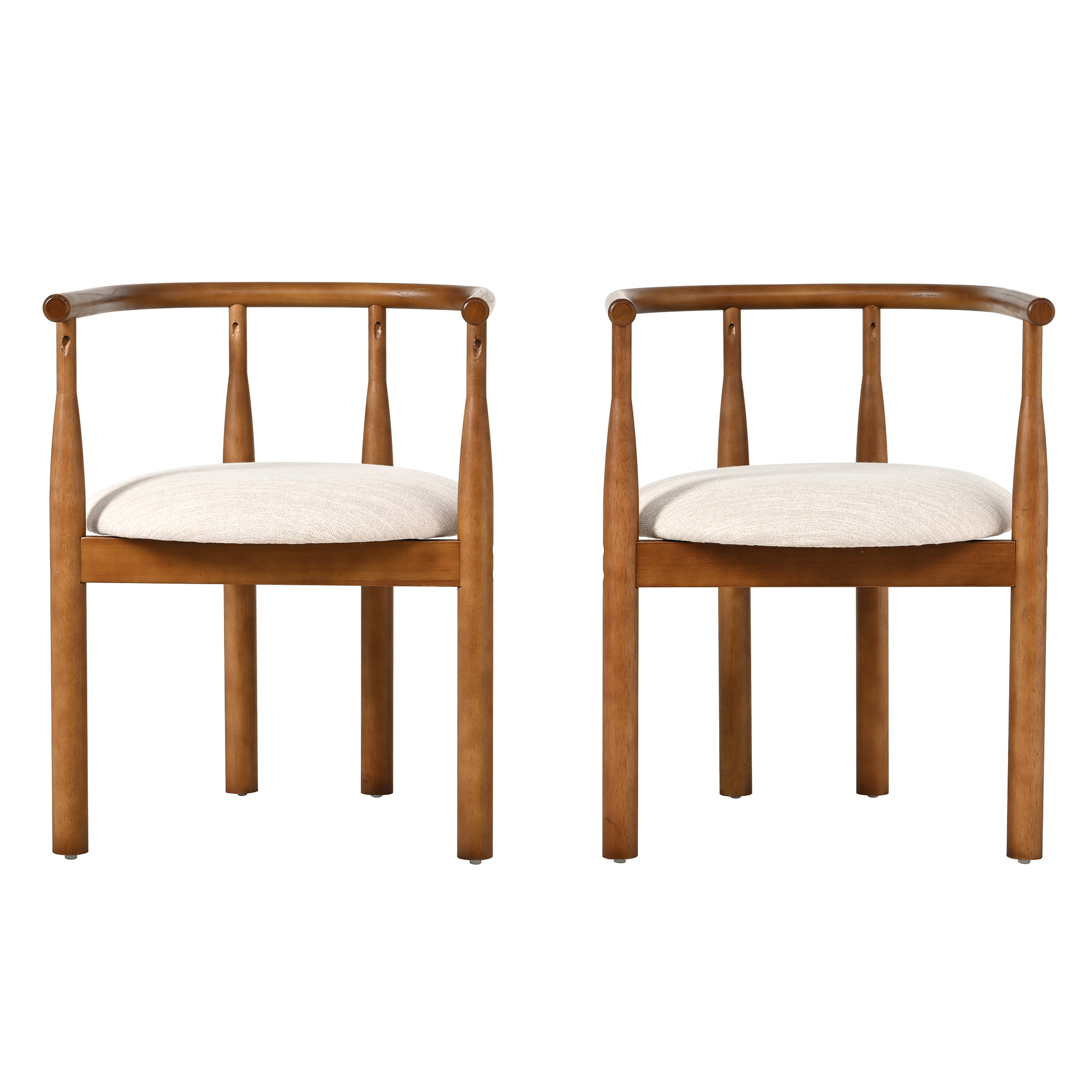 Modern dining chair,kitchen chair with solid wood legs, Dining Chairs for Home Bar/Restaurant and Dining Room,Set of 2,Walnut - Image 6
