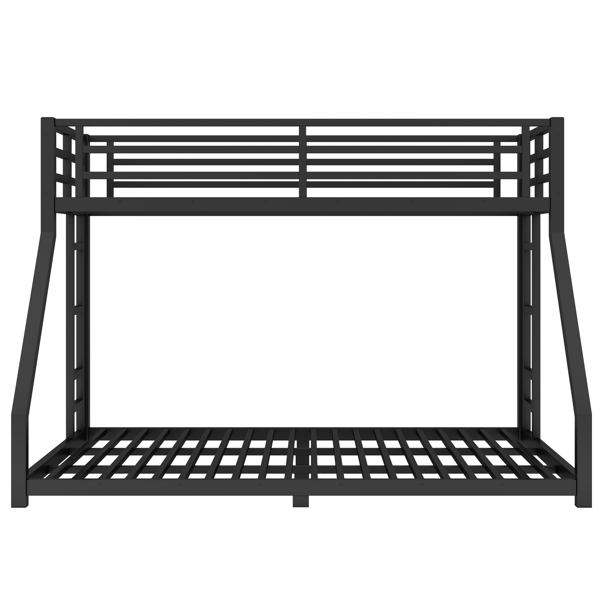 Metal Twin XL over Queen Bunk Bed for Teens and Adults,Space-Saving/Noise Reduced/No Box Spring Needed, Black - Image 5
