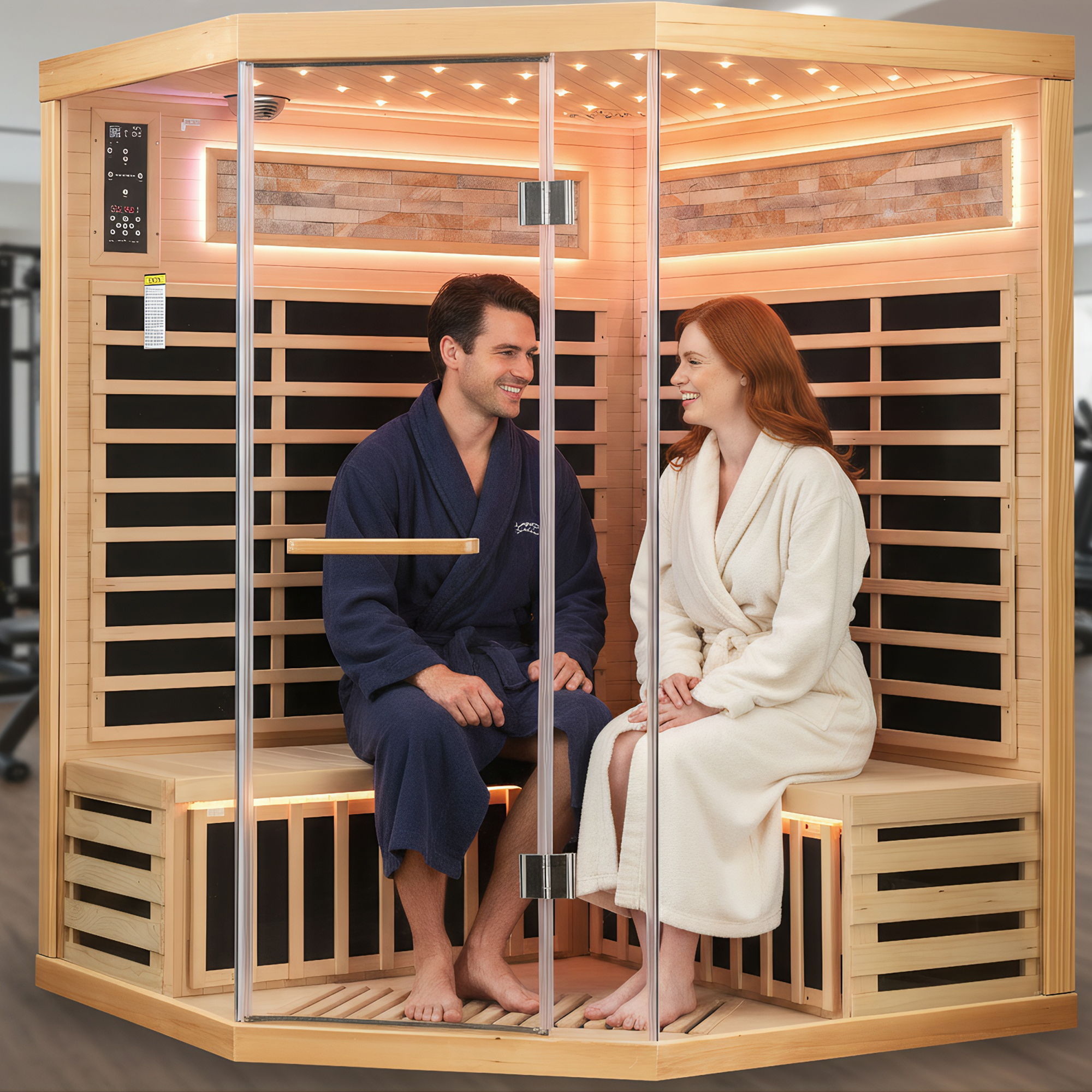Family style pentagonal sauna room - Image 2