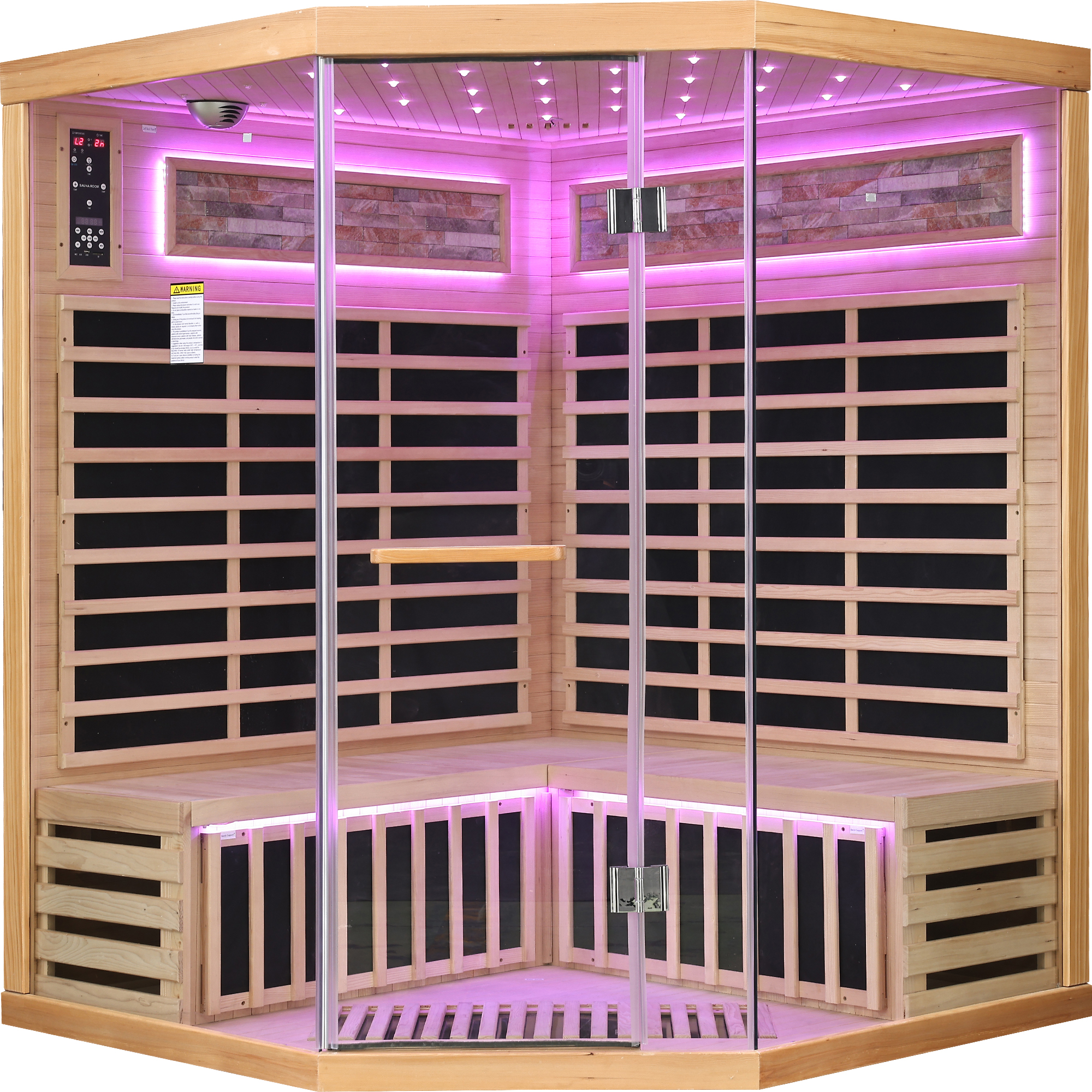 Family style pentagonal sauna room - Image 4