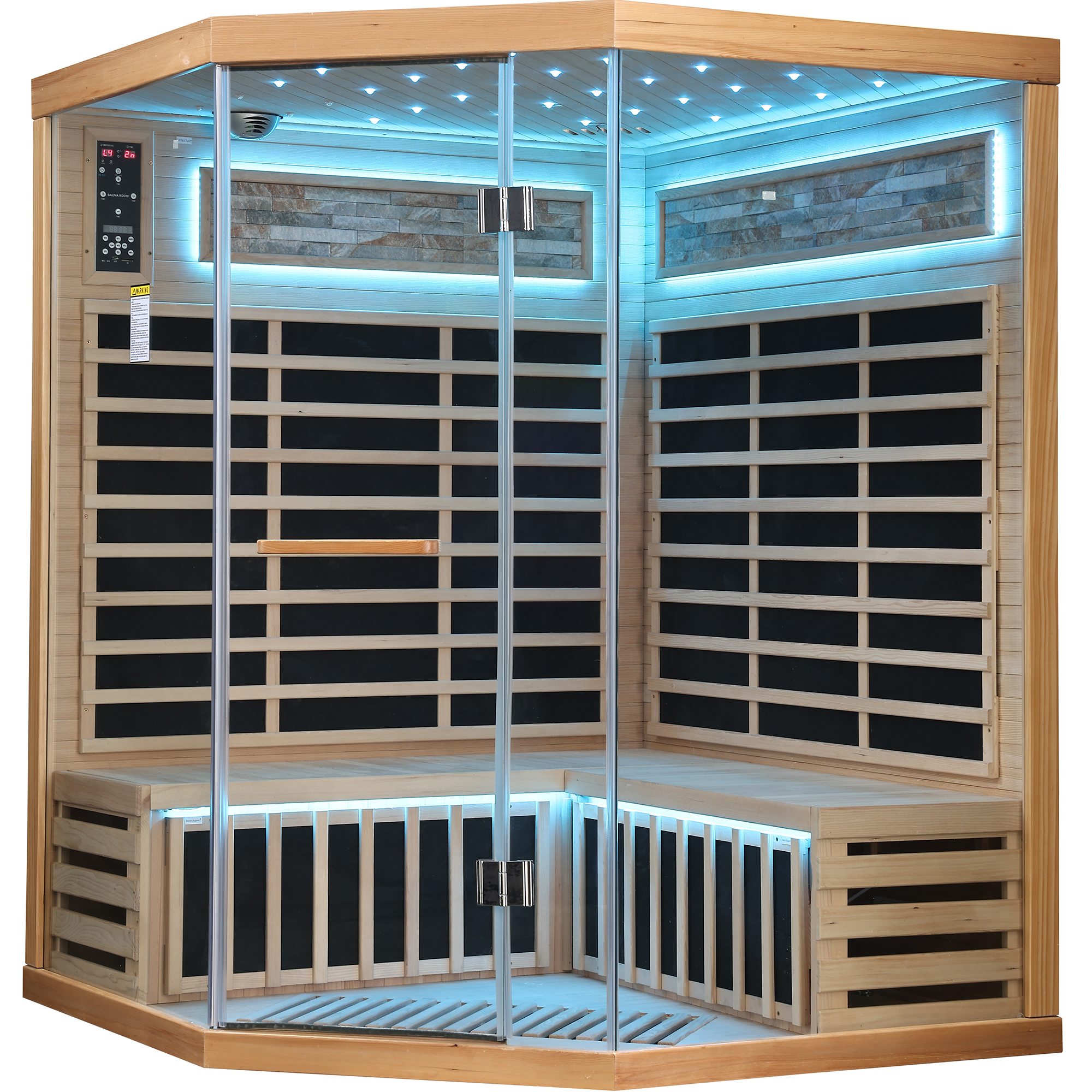 Family style pentagonal sauna room - Image 5