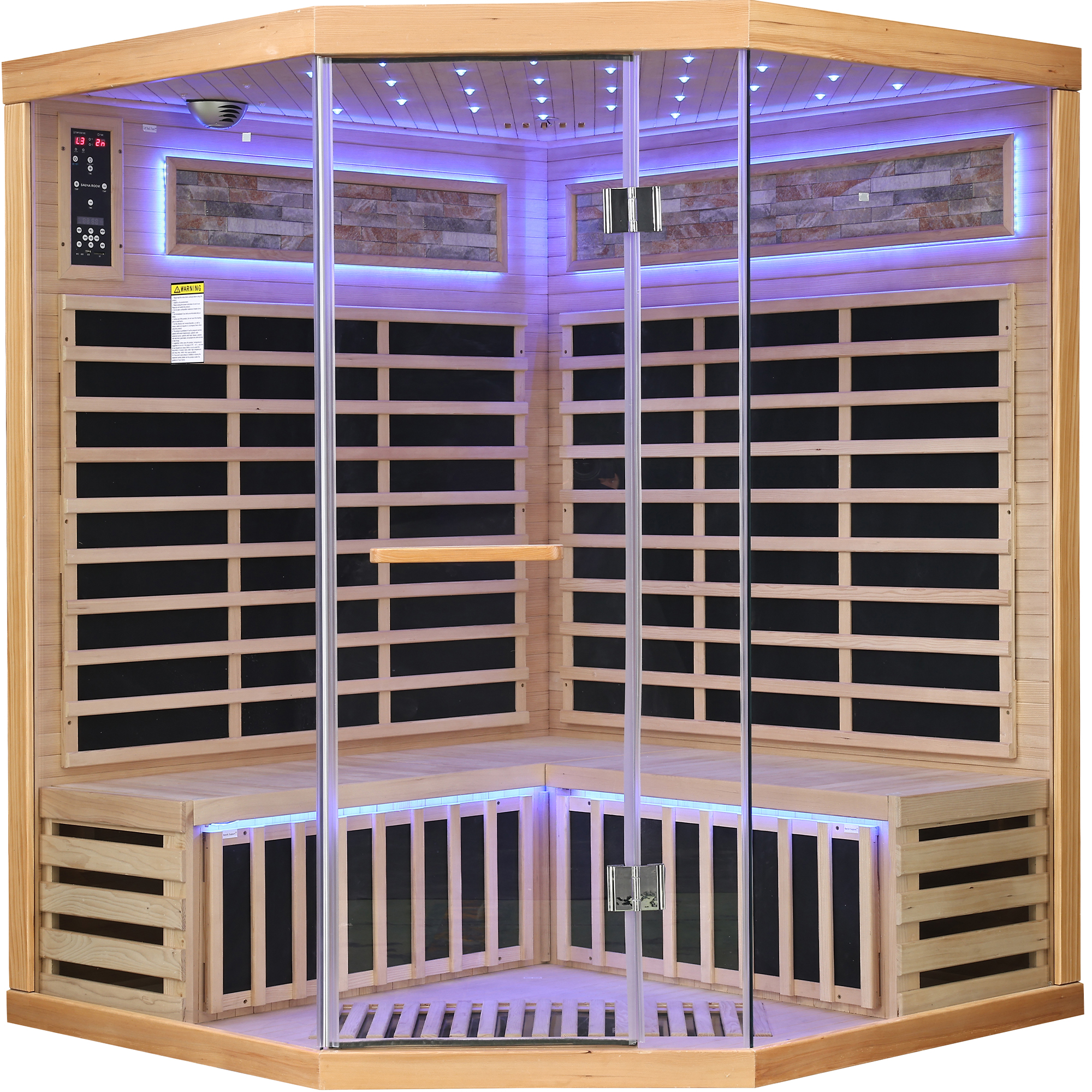 Family style pentagonal sauna room - Image 6