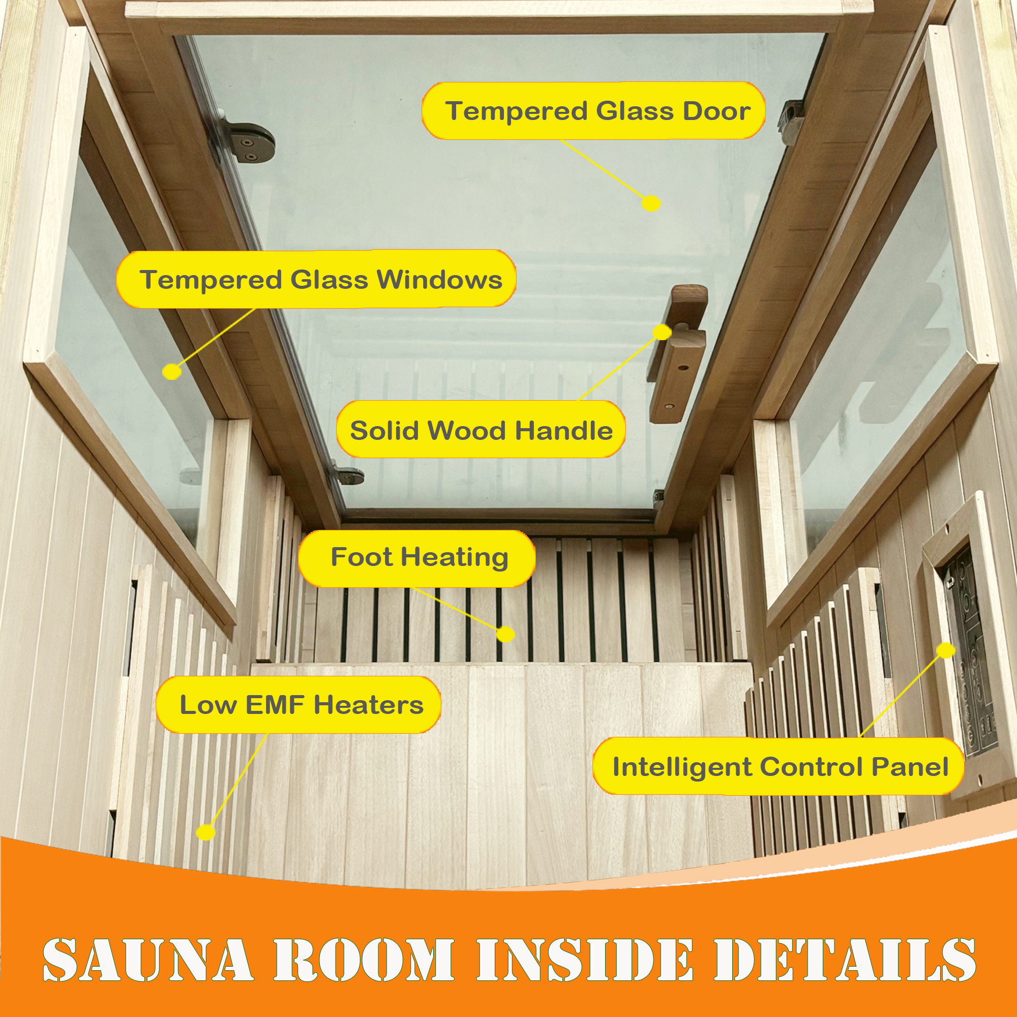 1 person far infrared sauna room - Image 3