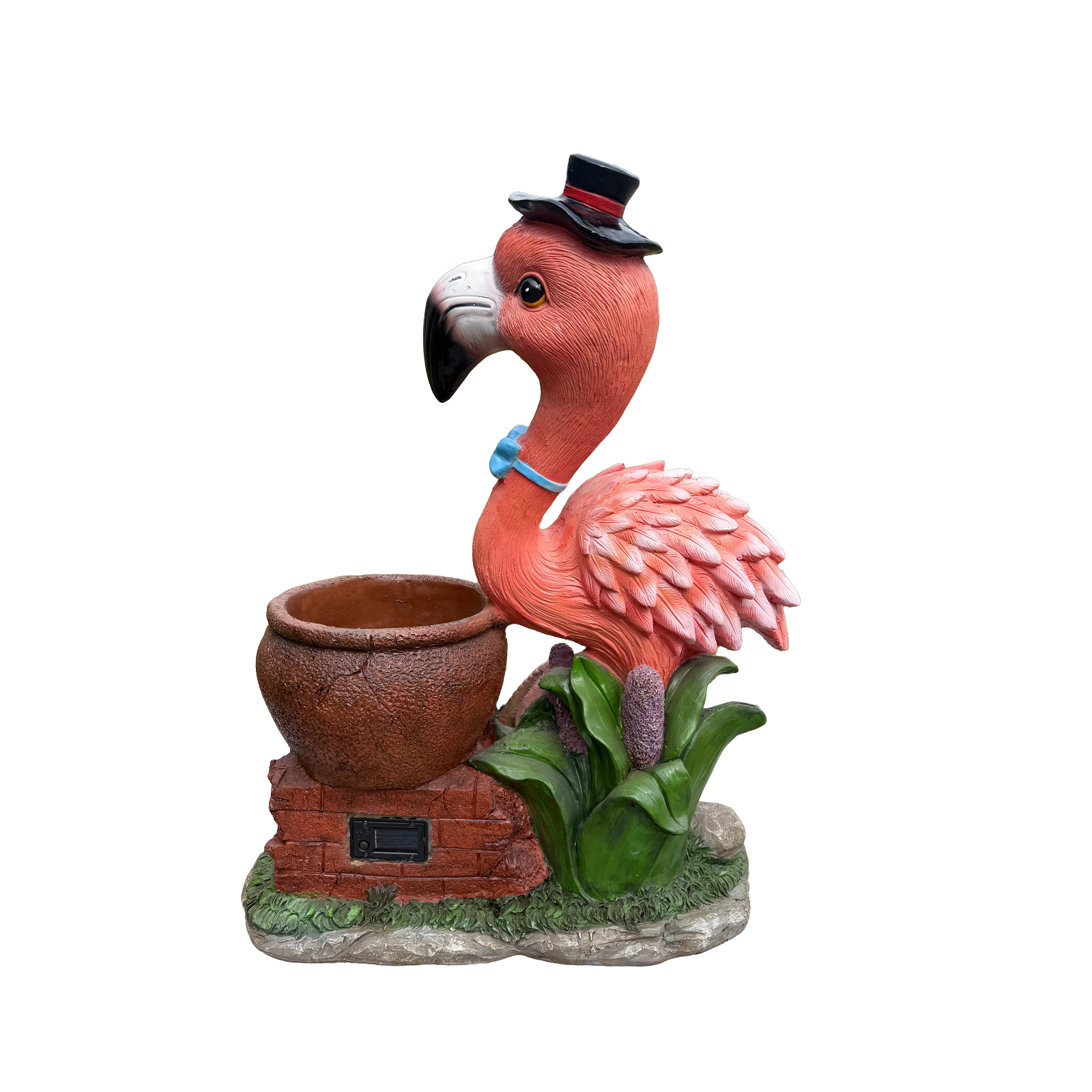 Outdoor Garden Sculpture Flamingo Flower Pot Planter - Unique Yard Statue Decoration, Interesting Law Outdoor Ornament - Image 5