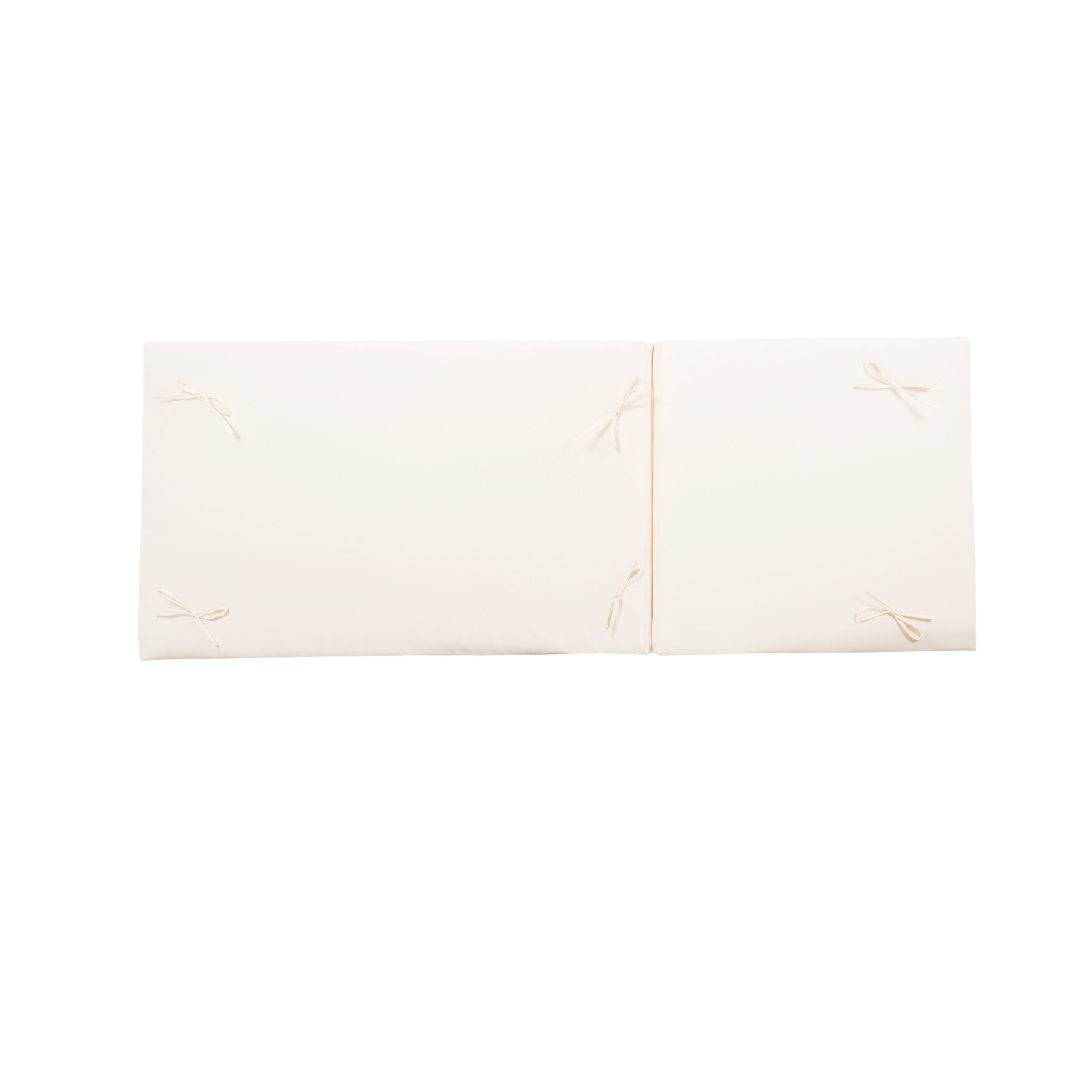 2" THICK CHAISE LOUNGE CUSHION IN CREAM - WATERPROOF FOLDABLE 2-SECTION DESIGN - FOR POOLSIDE, PATIO & GARDEN - Image 4