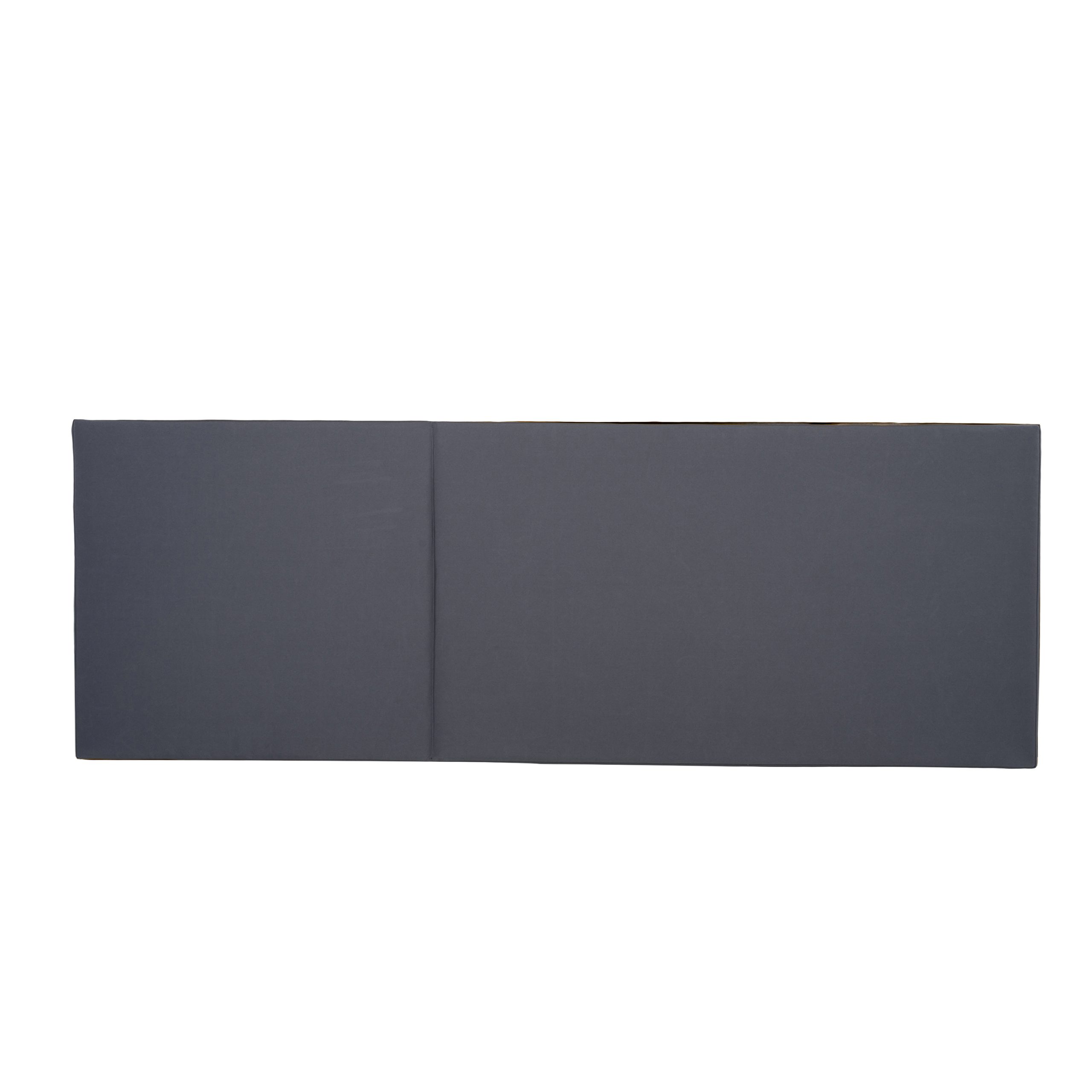 2" THICK CHAISE LOUNGE CUSHION IN DARK GREY - WATERPROOF FOLDABLE 2-SECTION DESIGN-FOR POOLSIDE, PATIO & GARDEN - Image 5