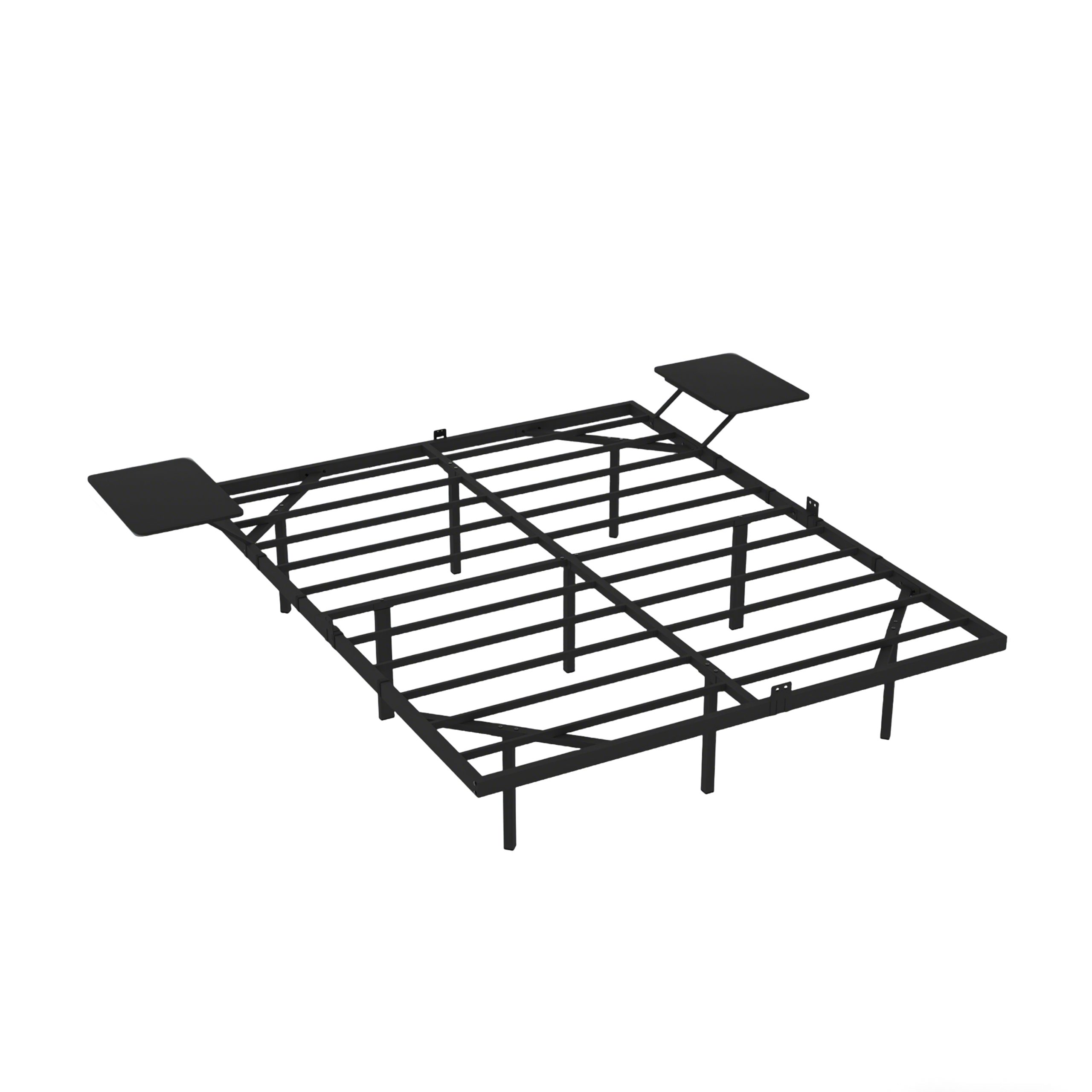 Queen Size Bed Frame , Heavy Duty Metal Bed Frame, Quick & Easy Assembly, LED light, No Noise, Black - Image 3