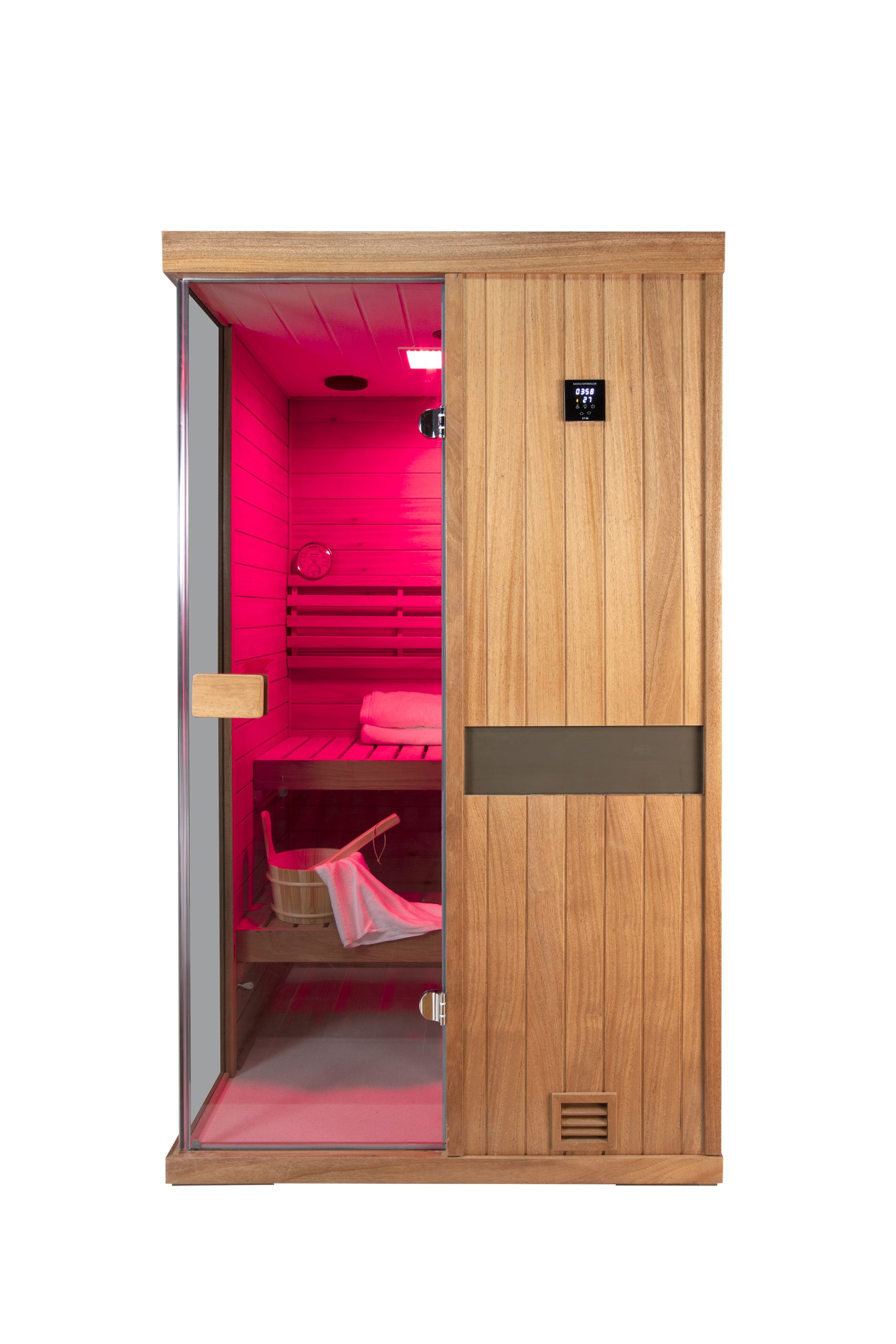 Two-person mahogany steam sauna room - Image 4