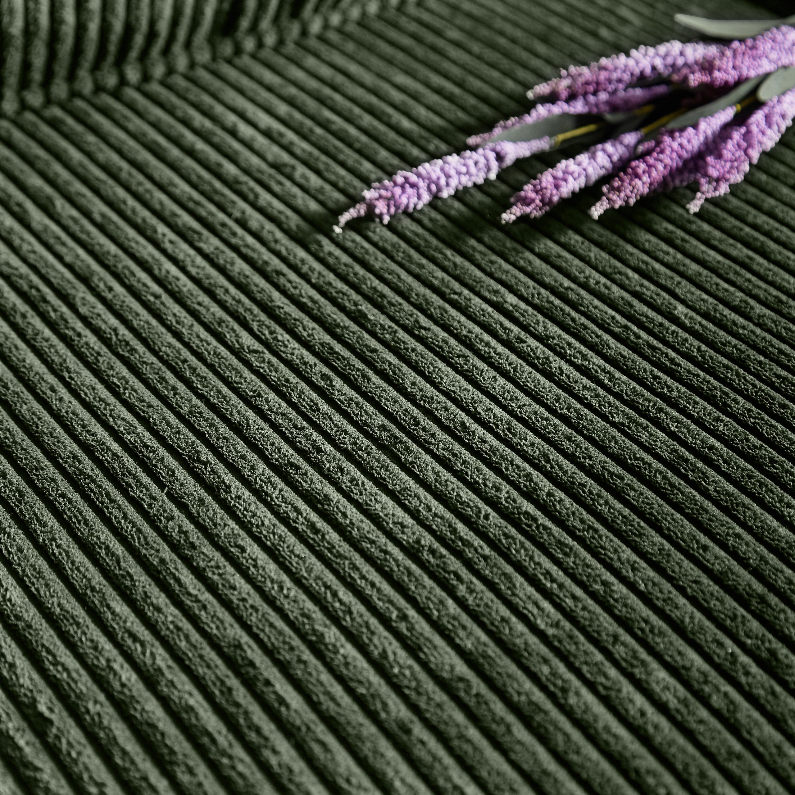 83.86"Corduroy Fabric sofa,Modern Compressed Couch,3-Seater Sofa, Furniture for Living Room,Bedroom,office ,Green - Image 5