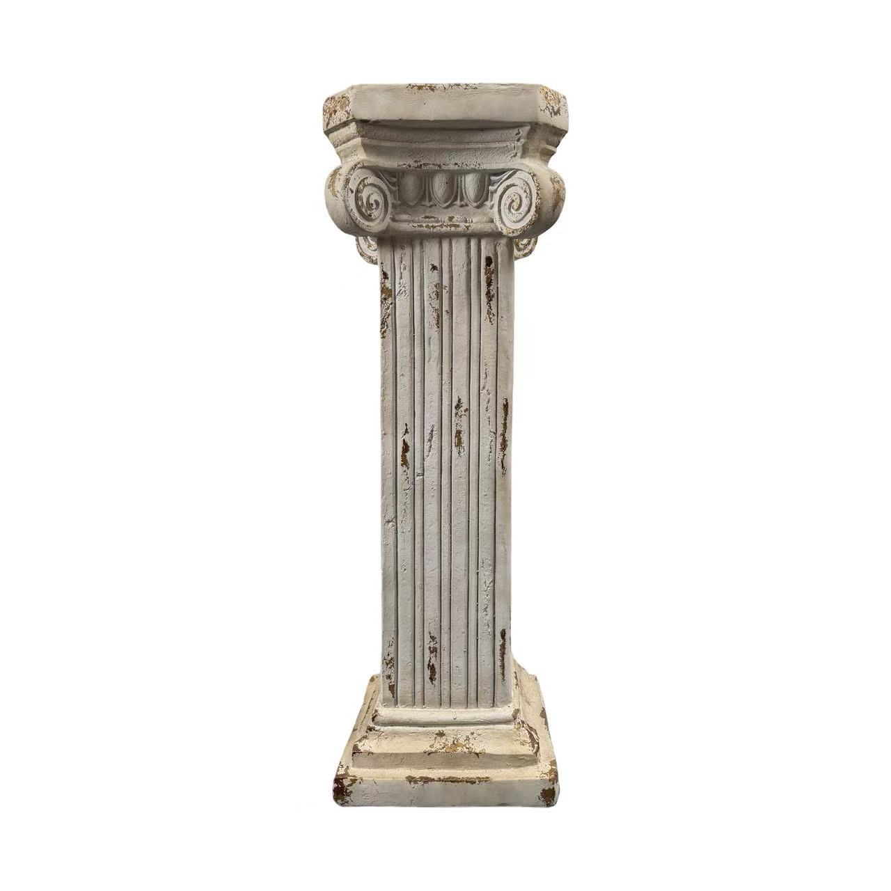 Pedestal Column Plant 38.18'' Tall Roman Column with Base Roman Pillar Greek Column Magnesium Oxide Large Size Statue Sculpture Pedestal Stand Holder for Indoor Outdoor Wedding Birthday Party Decor - Image 3