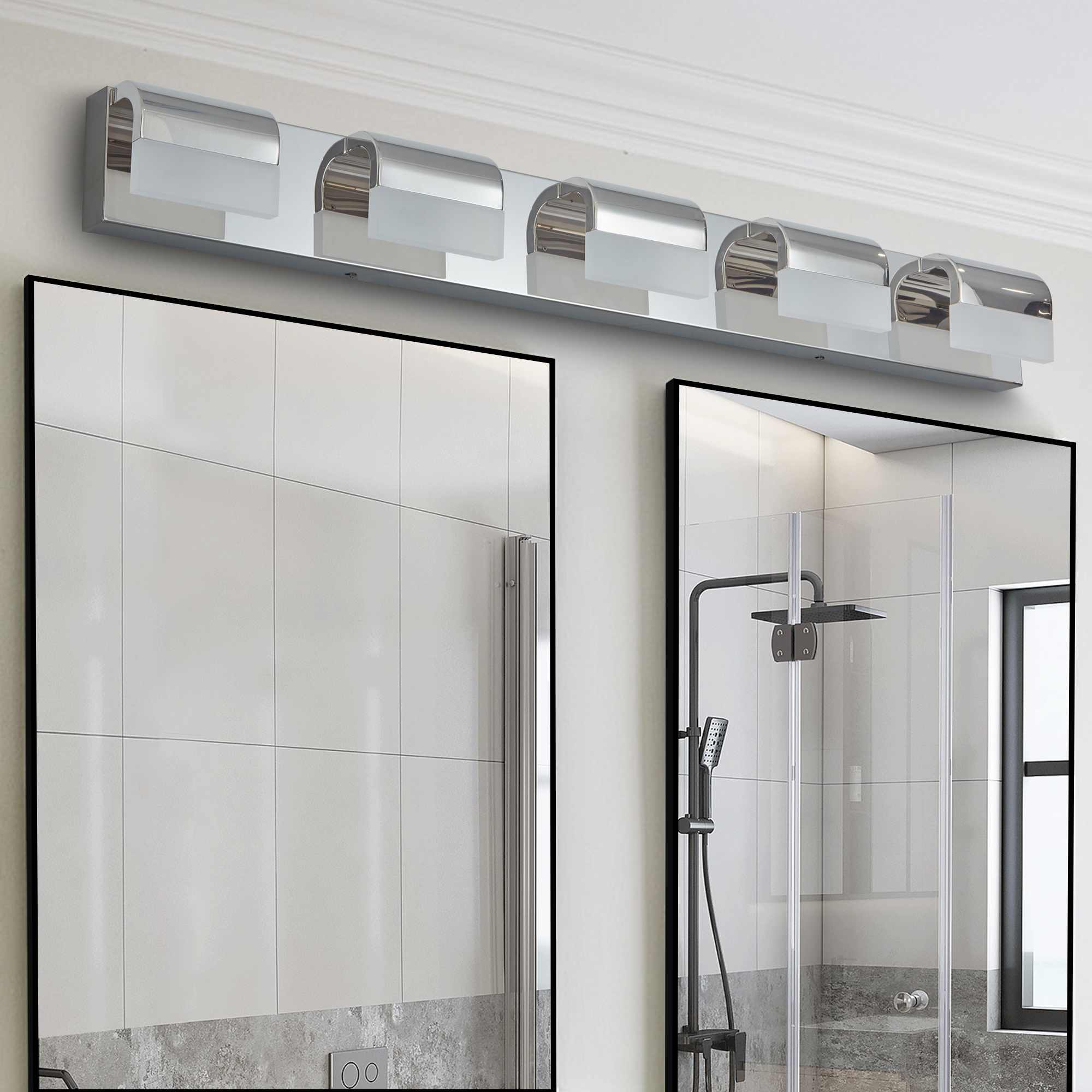 Modern Bathroom Vanity Lighting 5-Light LED Vanity Lights Over Mirror Bath Wall Lighting - Image 3