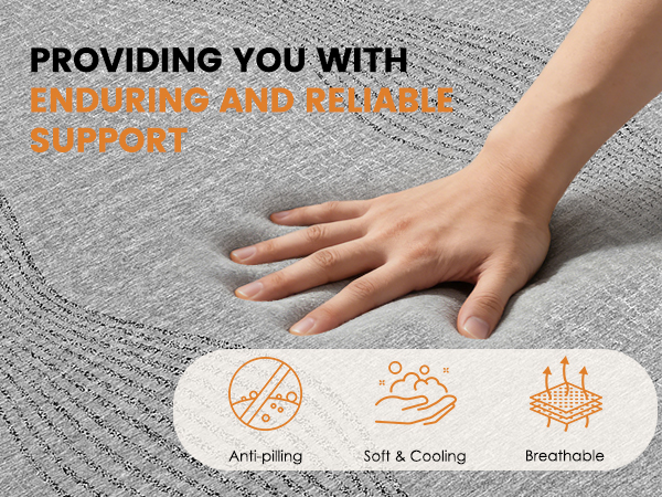 Full Size Mattress,10 Inch Memory Foam Mattress, Fiberglass Free, Medium Feel, Breathable Cooling Layers, Certified Safe Materials - Image 6
