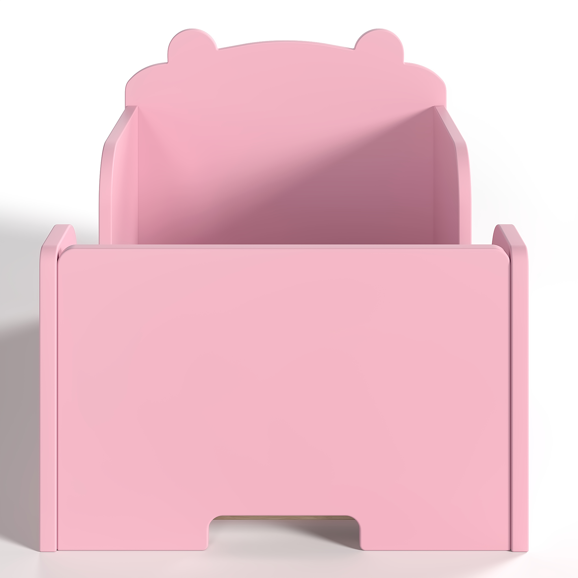Toddler Floor Bed Frame, Cot Bed for Boys and Girls Ages 3-6, Bear Shape Toddler Bed, Pink - Image 6