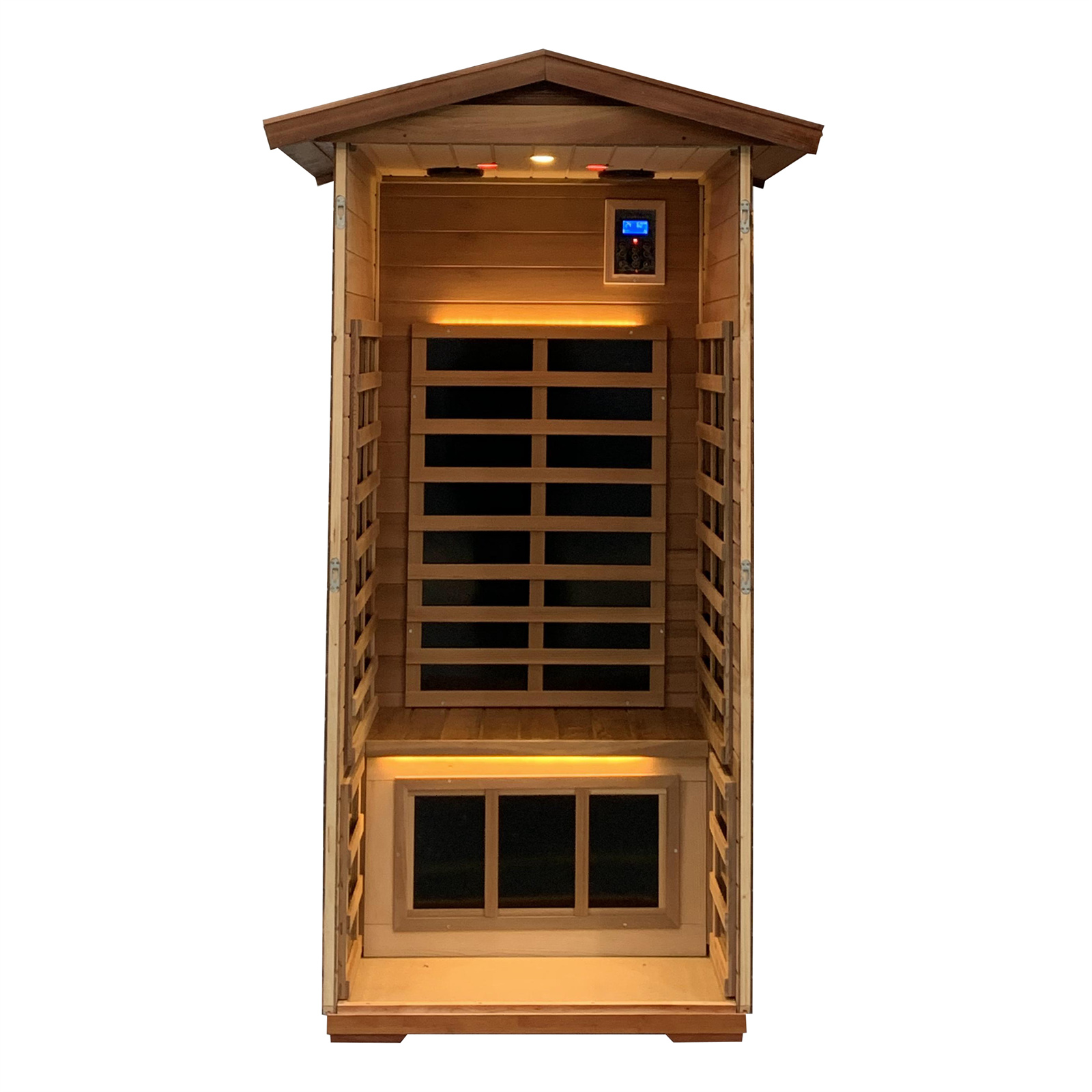 Red Cedar Single Outdoor Sauna-B - Image 2