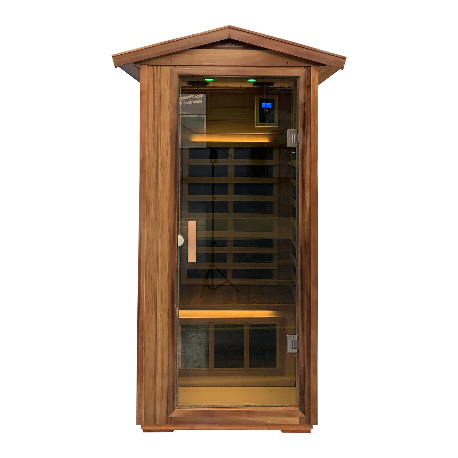 Red Cedar Single Outdoor Sauna-A - Image 3