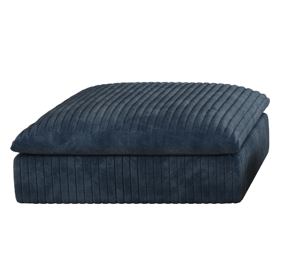 Cloud Sofa,Corduroy Fabric,Deep Seat Couches,Double-layer design,Removable Cushion,No Assembly, DIY Combination for Living room, Bedroom,Conference room ,Apartment,Blue - Image 5