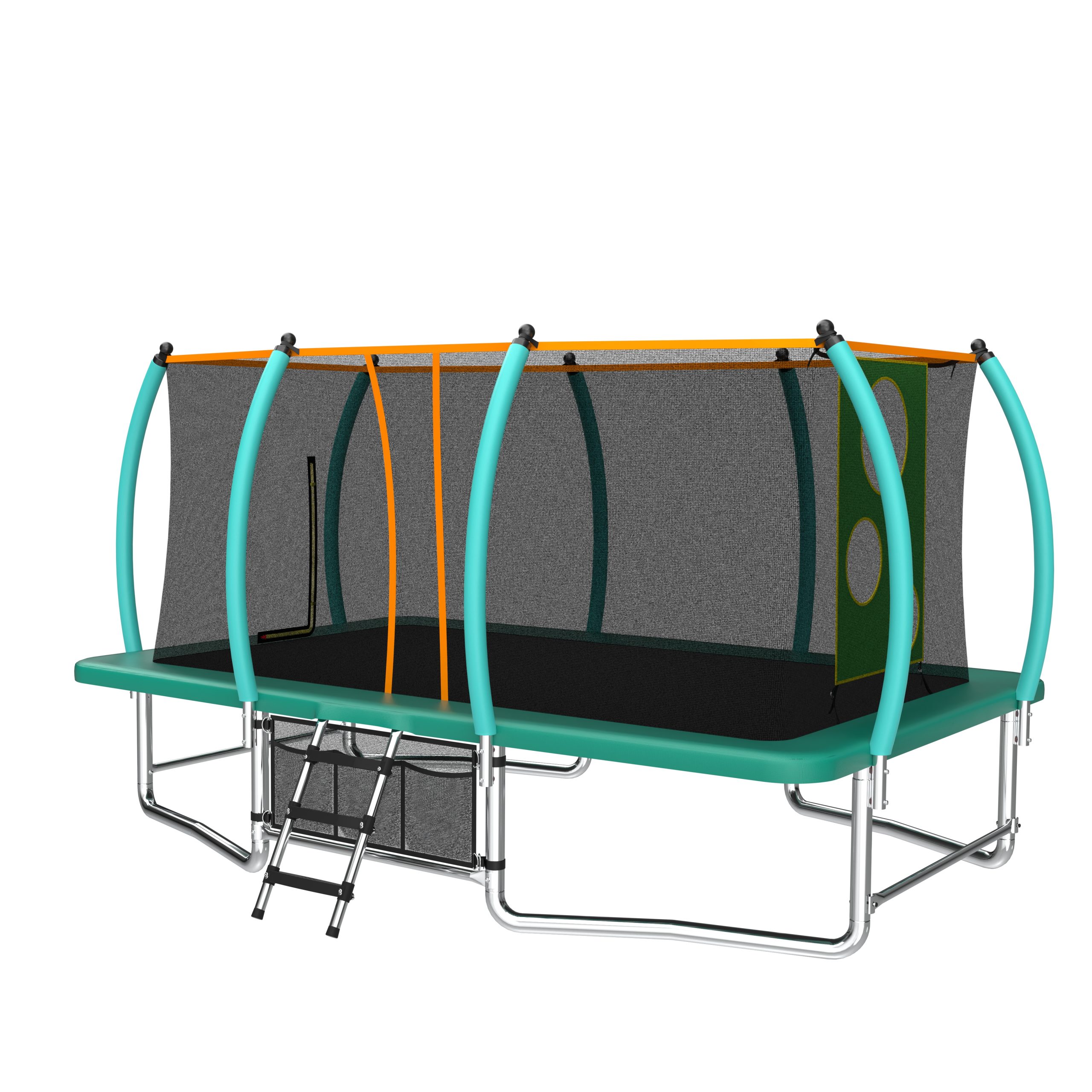 10X16FT Outdoor Square Trampolines for Kids Adults Long Rectangular Tumbling Trampoline - Image 4